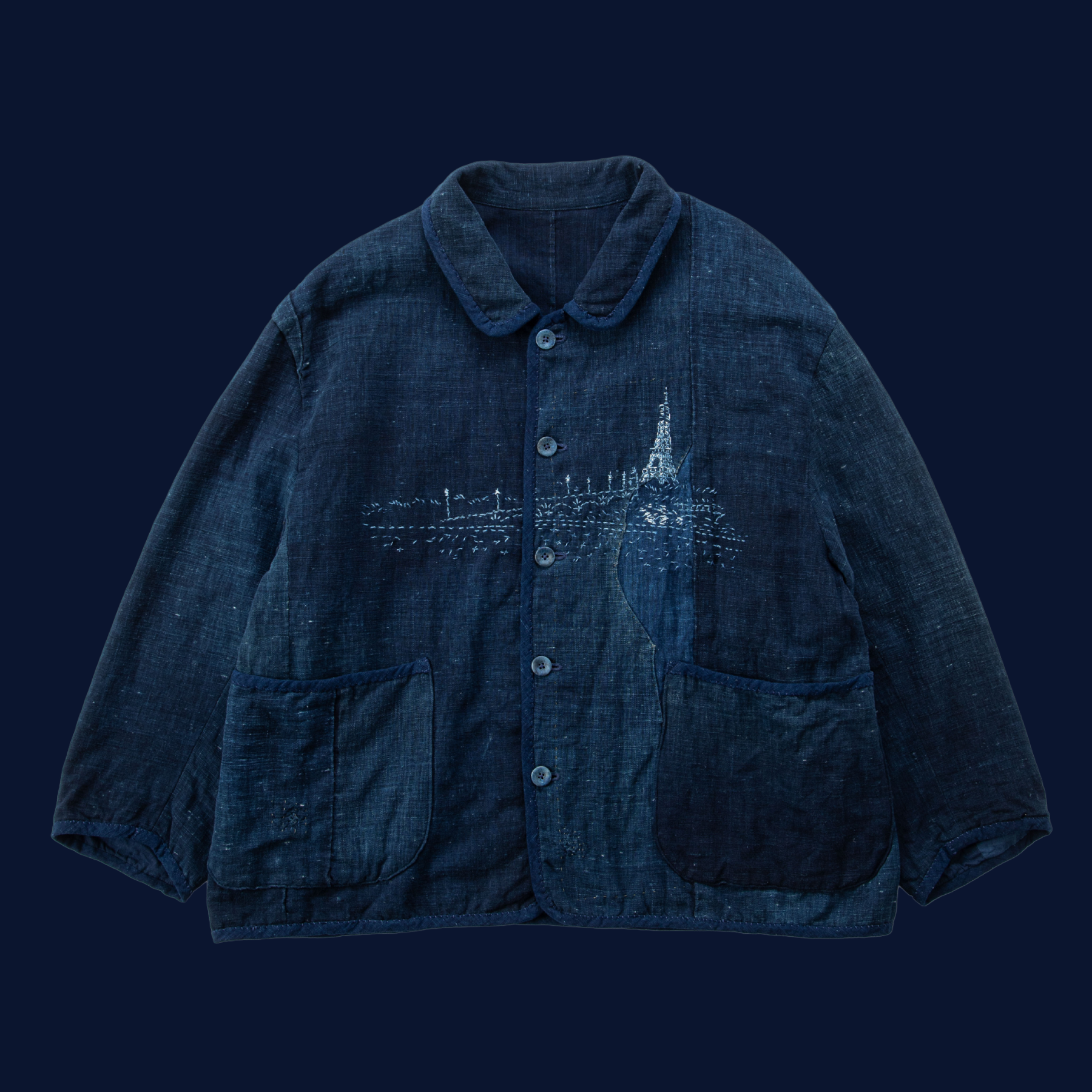 KOKIJI FRENCH JACKET EMBROIDERY (PARIS) | SASHIKO LOVE 2025 KOKIJI FRENCH JACKET EMBROIDERY (PARIS) | SASHIKO LOVE 2025