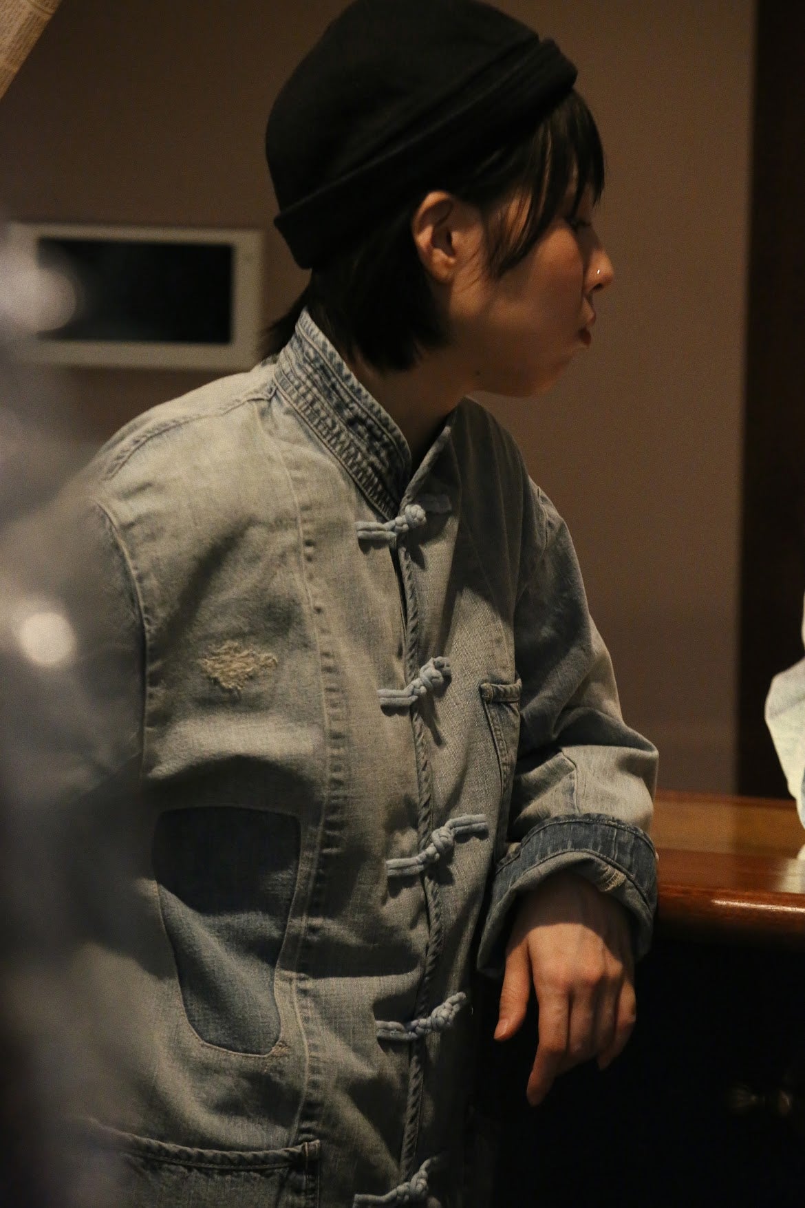 CANNERY ROW DENIM CHINESE JACKET