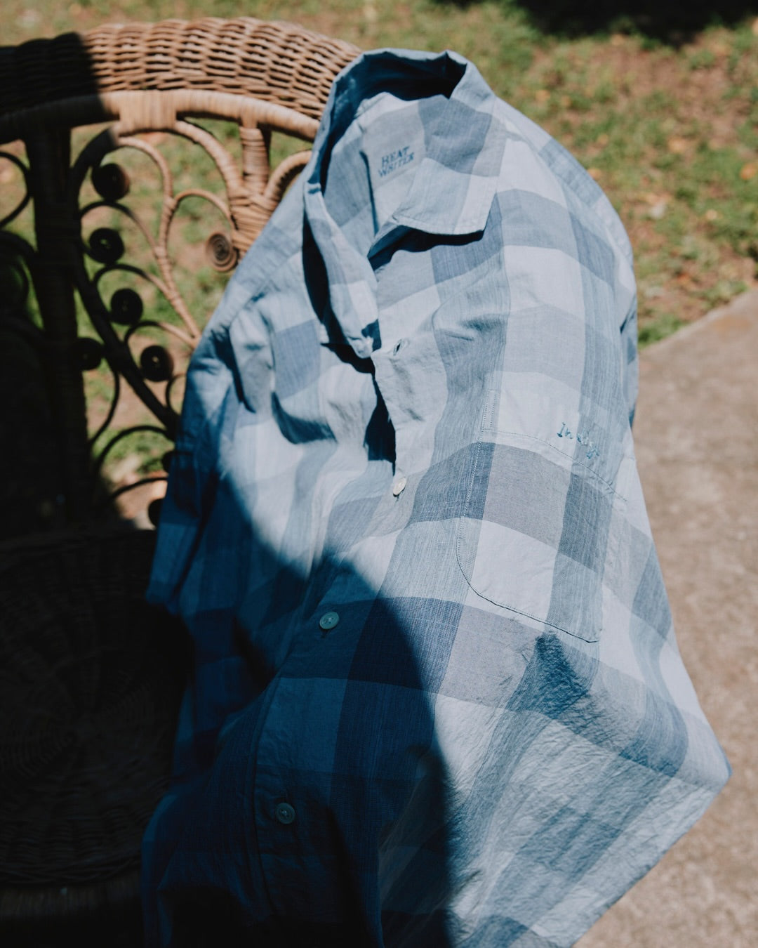 H/W INDIGO CHECK BEAT WRITER SHIRT