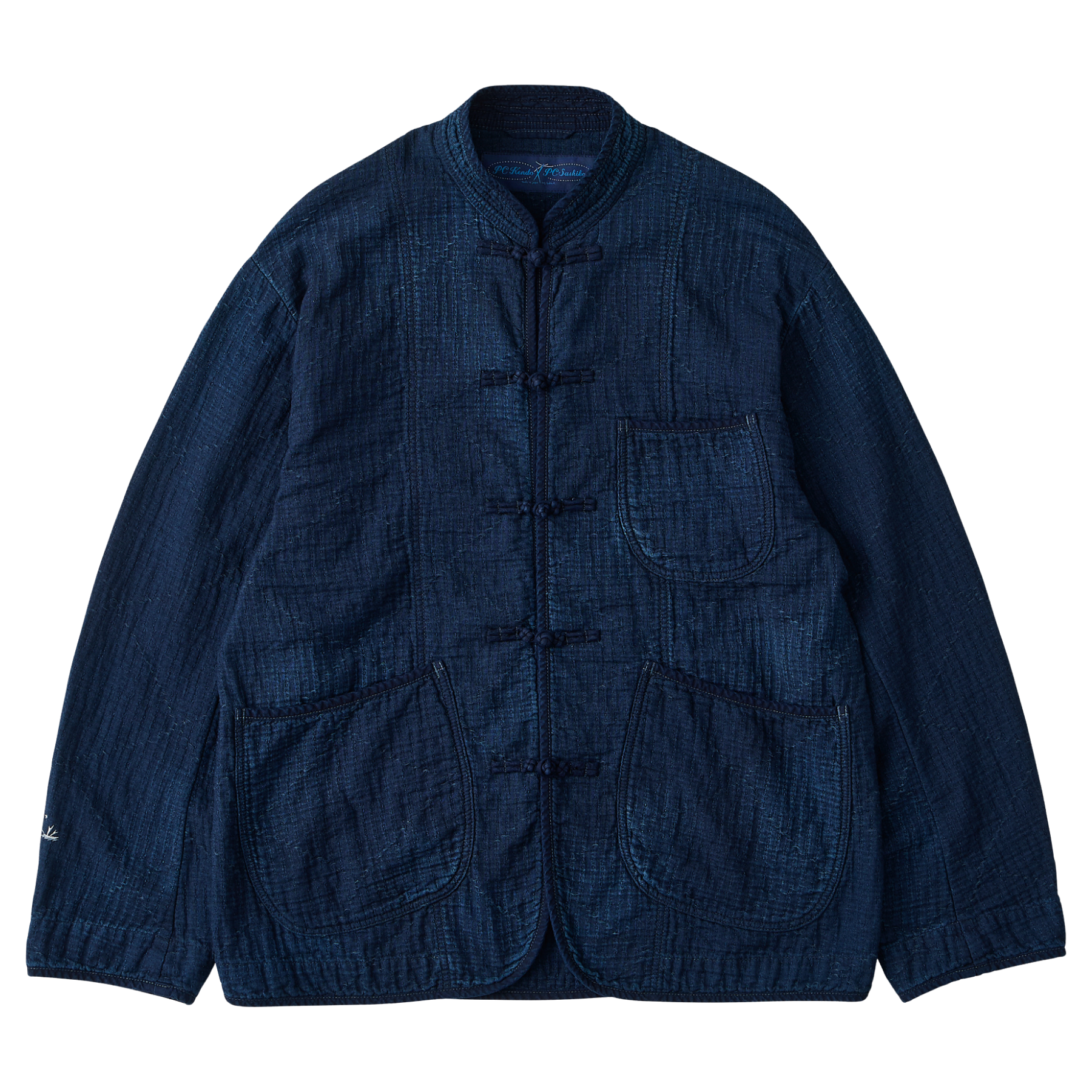 SEA ISLAND SASHIKO CHINESE JACKET (LIMITED)