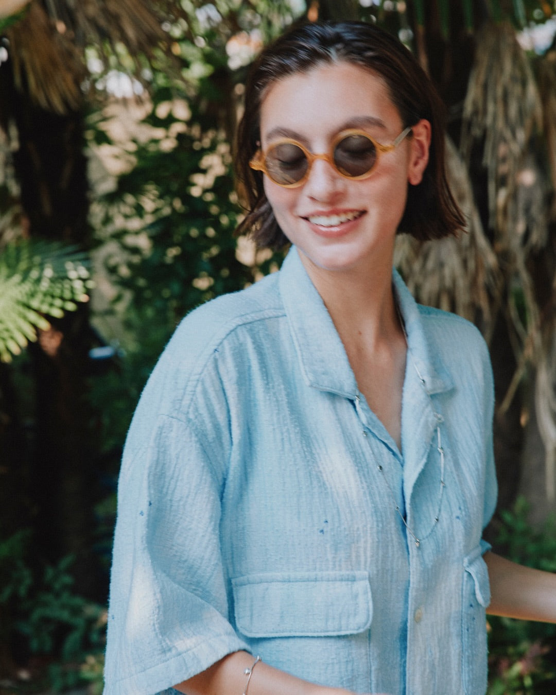 PAINTED SASHIKO WATERCOLOR KAIKIN SHIRT