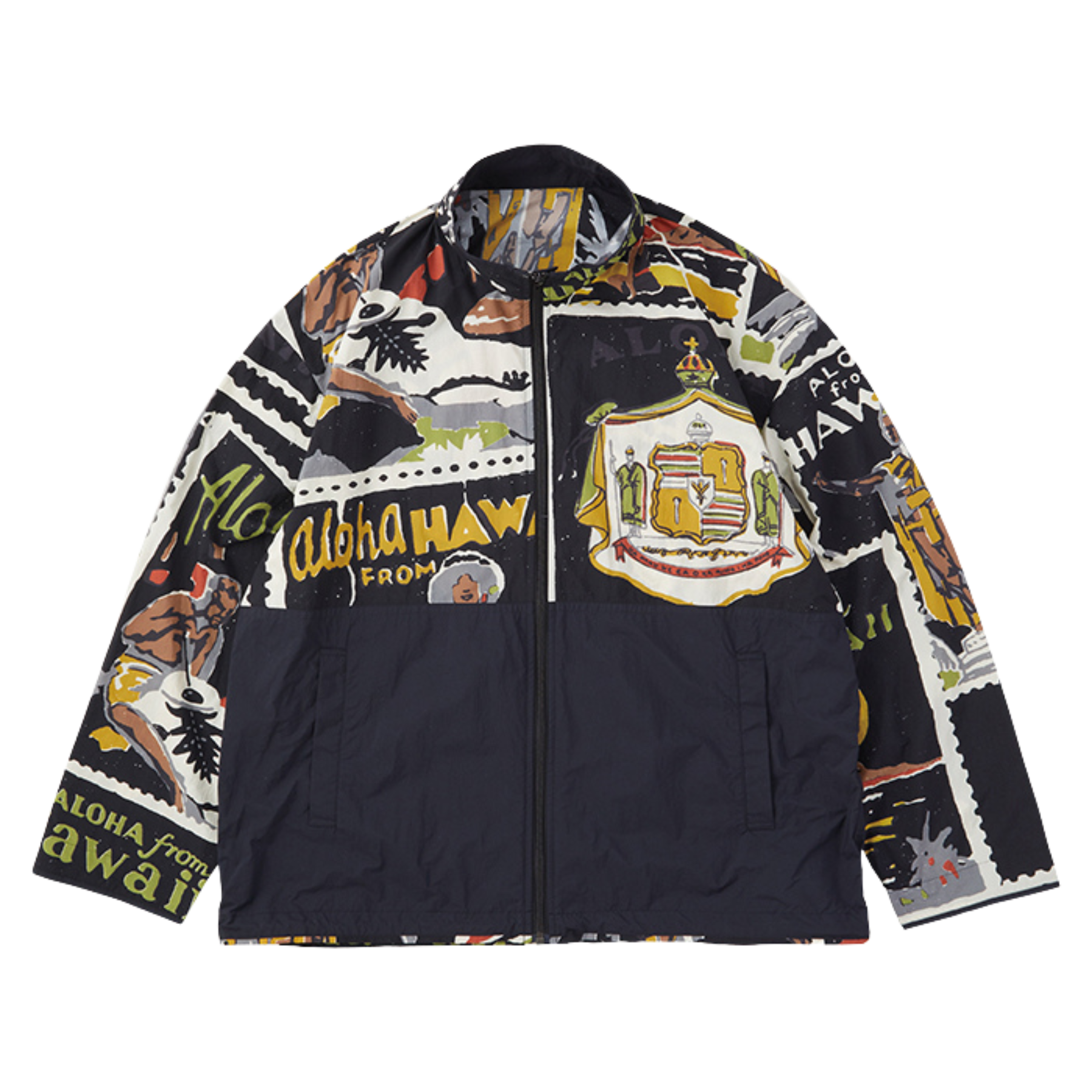 ジャケット・アウター Porterclassic HAWAII ZIP UP JACKET 25SS NEW SASHIKO LIGHT OLD HAWAII ZIP UP JACKET（ニュー サシコ