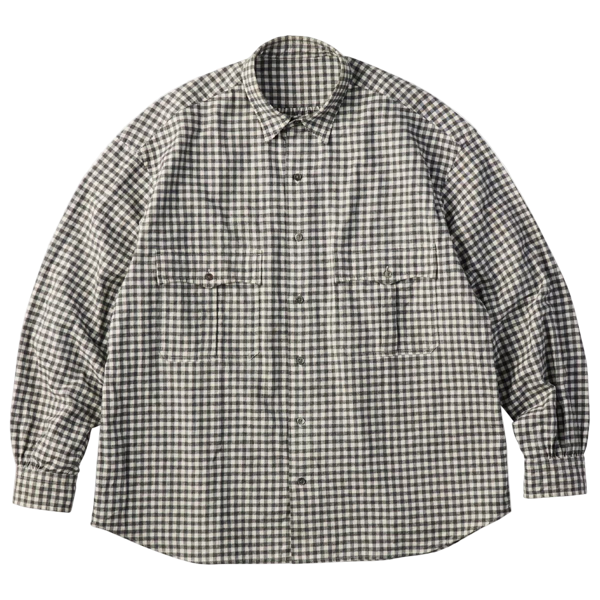 ROLL UP FLANNEL GINGHAM CHECK SHIRT