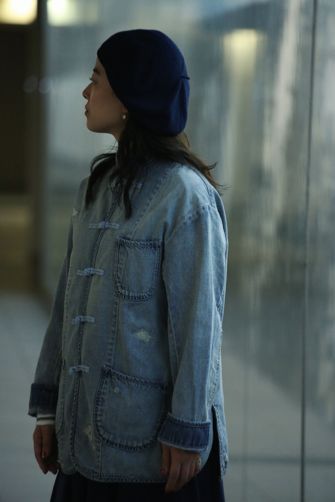 CANNERY ROW DENIM CHINESE JACKET