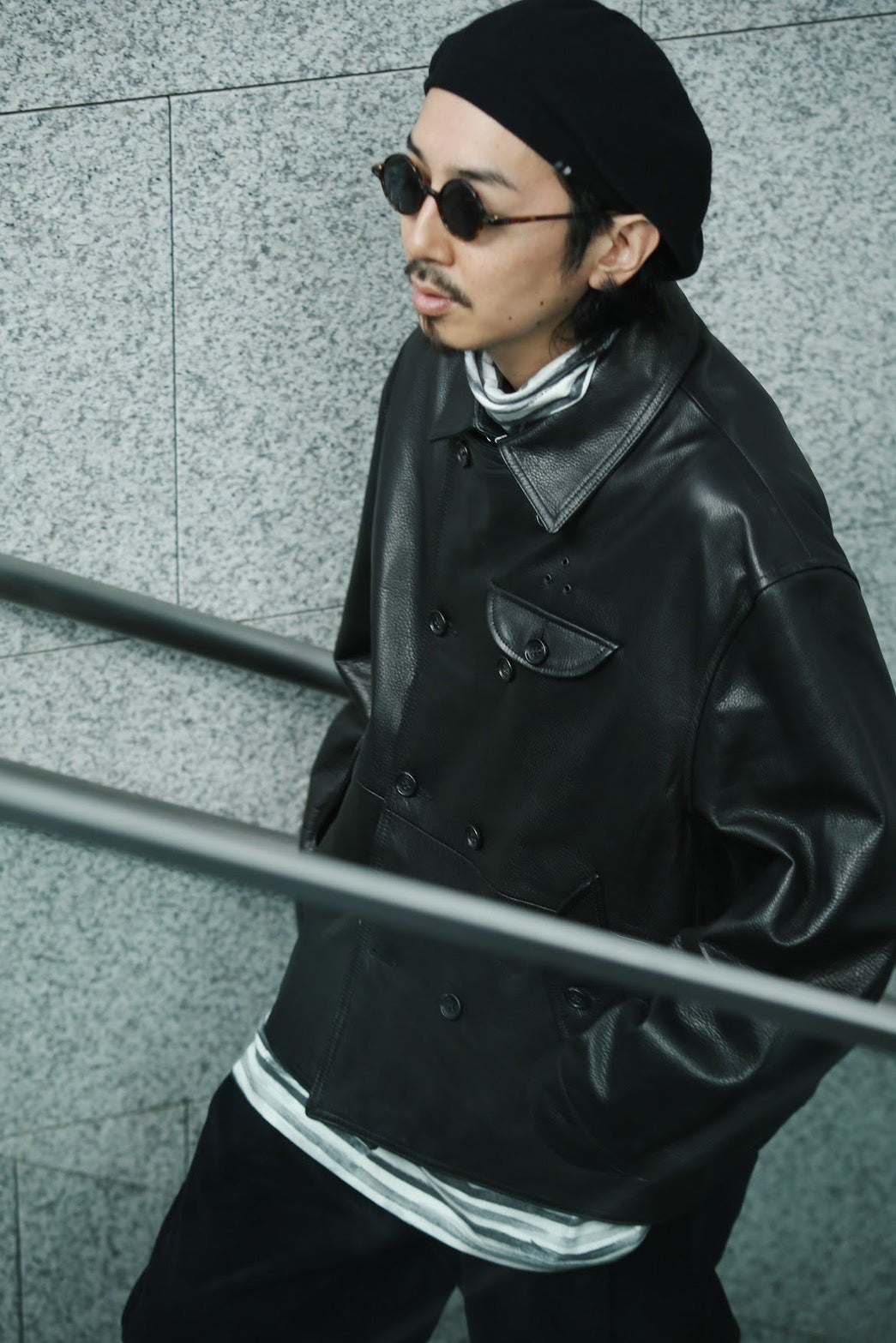 LEATHER DOUBLE JACKET