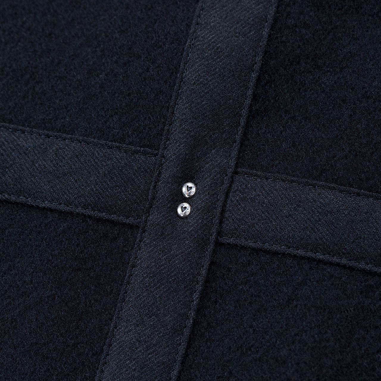 "GINZA EXCLUSIVE" H/W CASHMERE ZIP UP JACKET W / SILVER STUDS CUSTOM (BABY CASH)