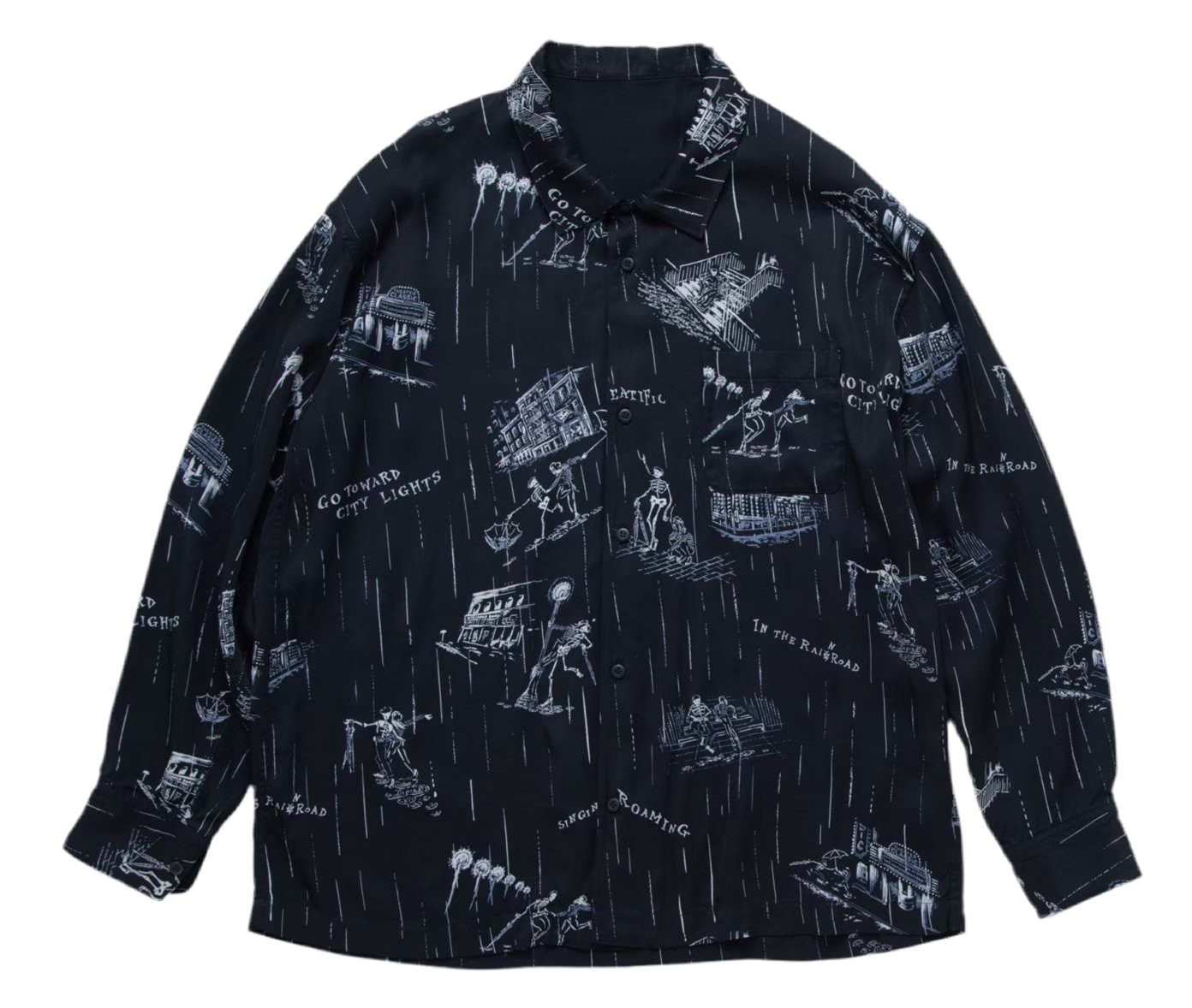 "BEAT SKULL IN THE RAIN" SHIRT