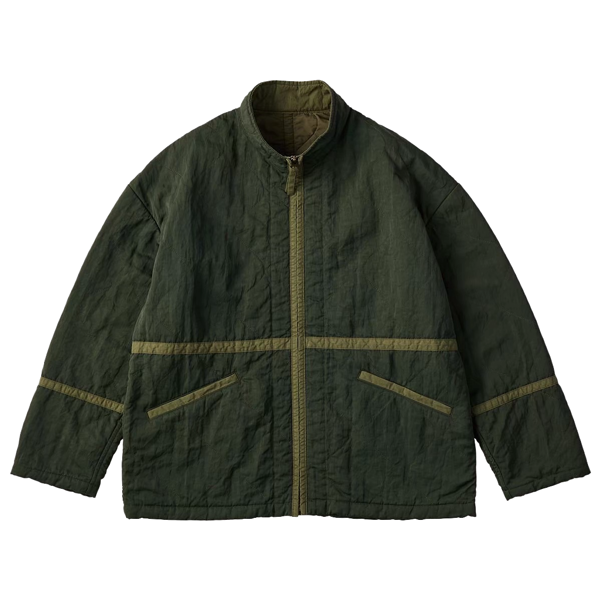 SUPER NYLON MILITARY ZIP UP JACKET