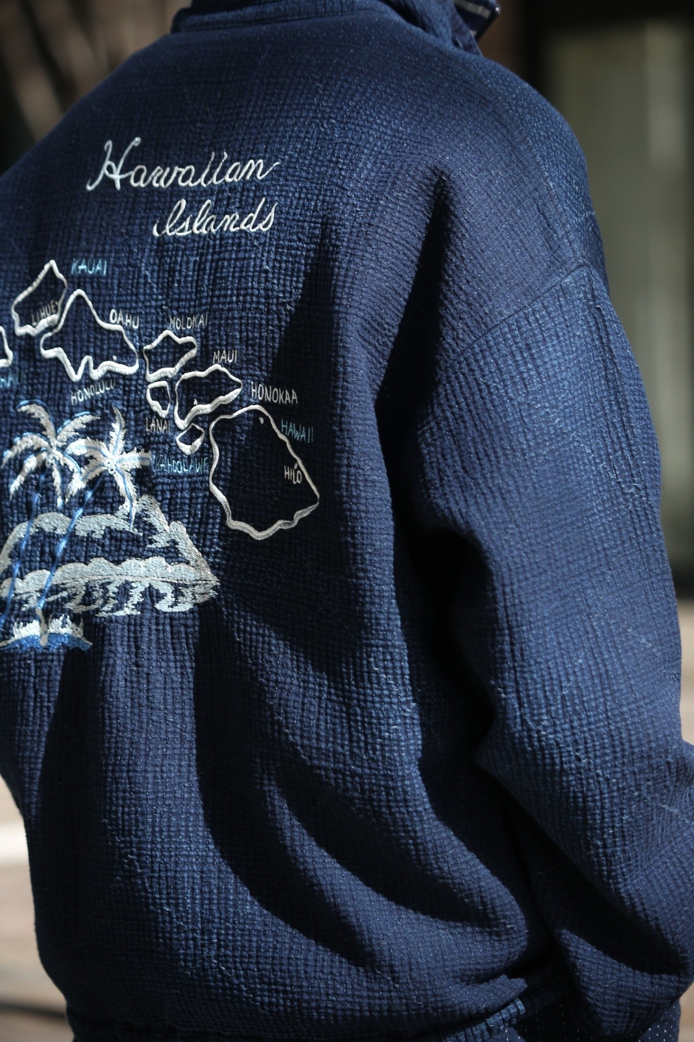 NEW SASHIKO LIGHT OLD HAWAII FRENCH JACKET WATCH CHAIN ITEM