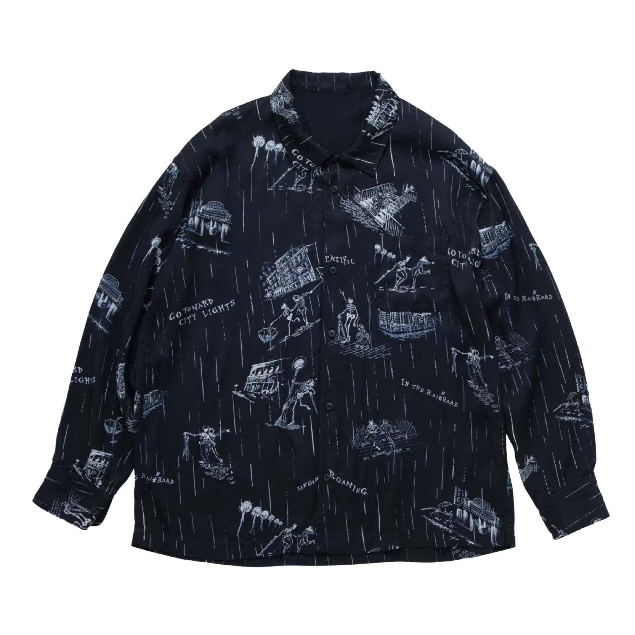 "BEAT SKULL IN THE RAIN" SHIRT