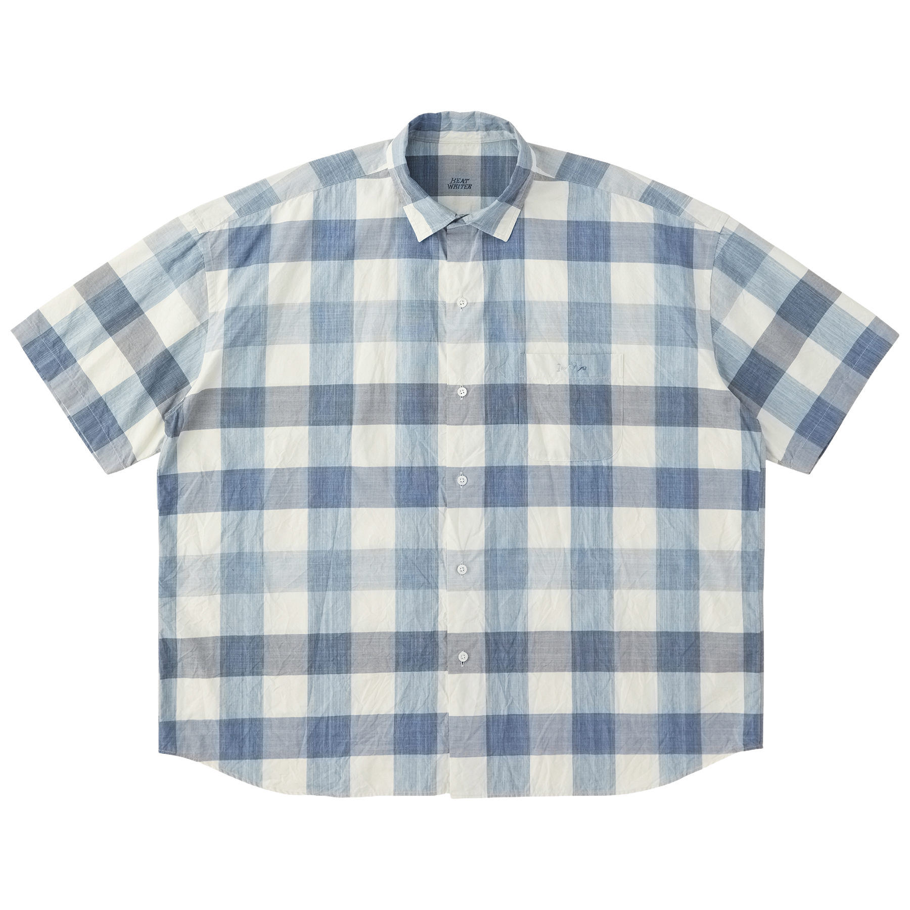 H/W INDIGO CHECK BEAT WRITER SHIRT