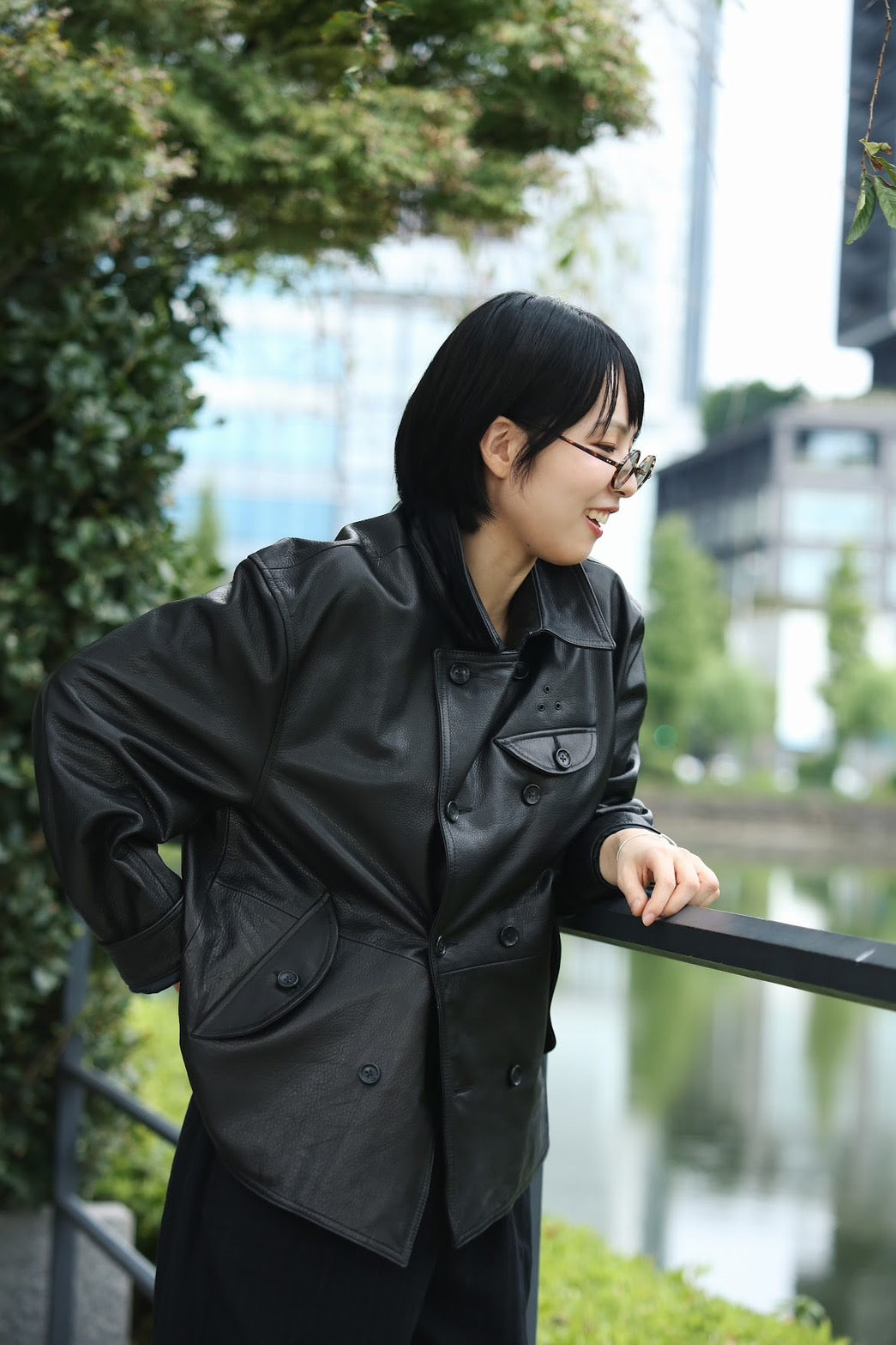 LEATHER DOUBLE JACKET