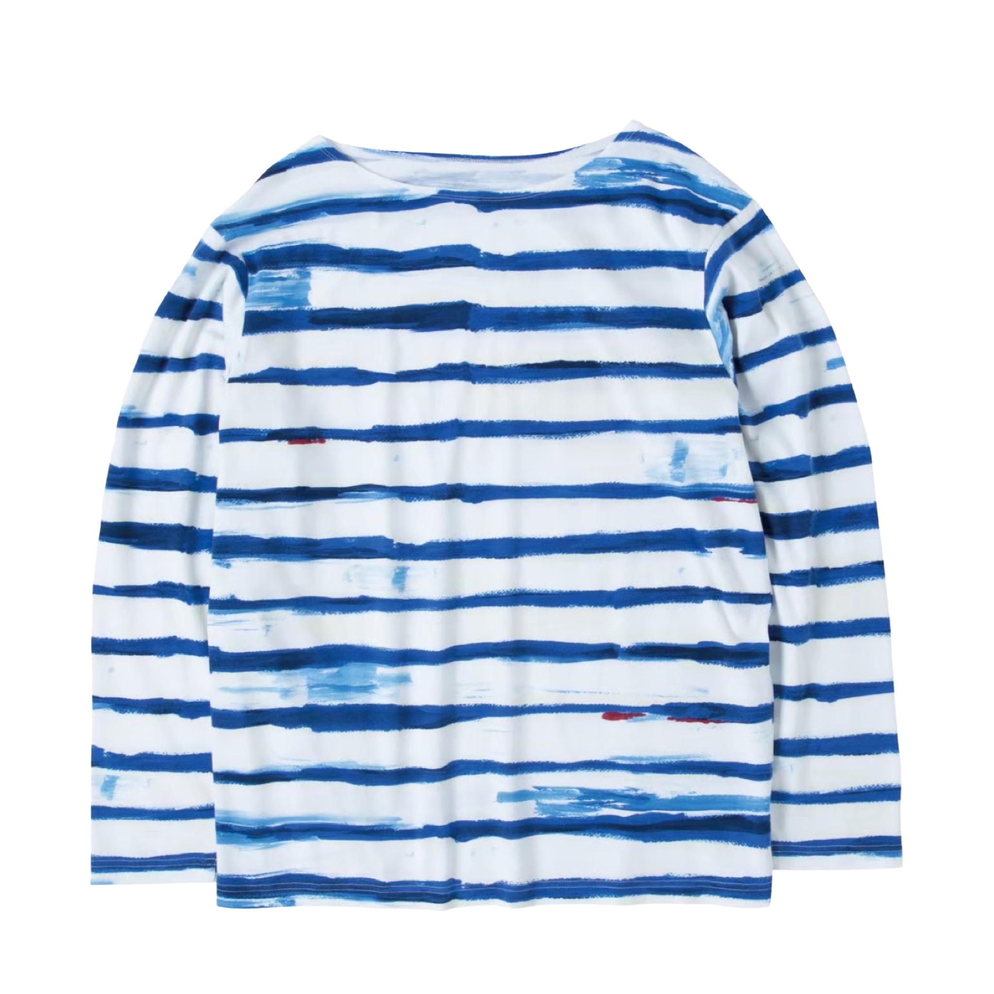 ARTIST BORDER BOAT NECK SHIRT -2023AW-