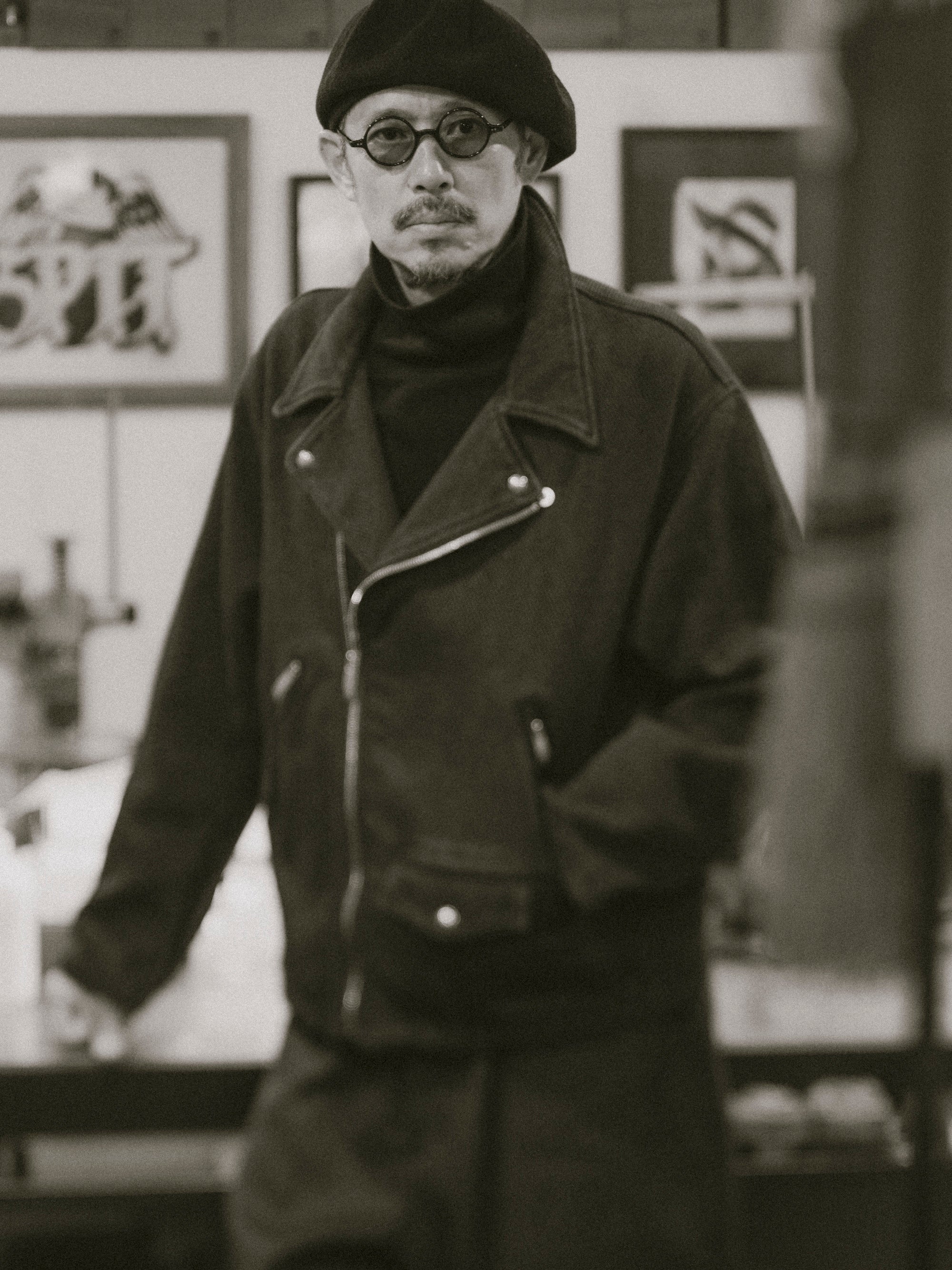 PC KENDO RIDERS JACKET W / LOVE & PEACE SILVER