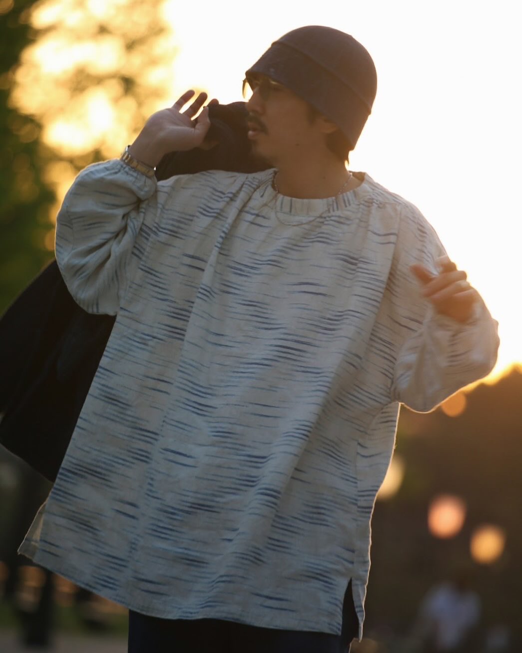 "PC EXCLUSIVE" OLD FRANCE INDIGO PRINT SMOCK