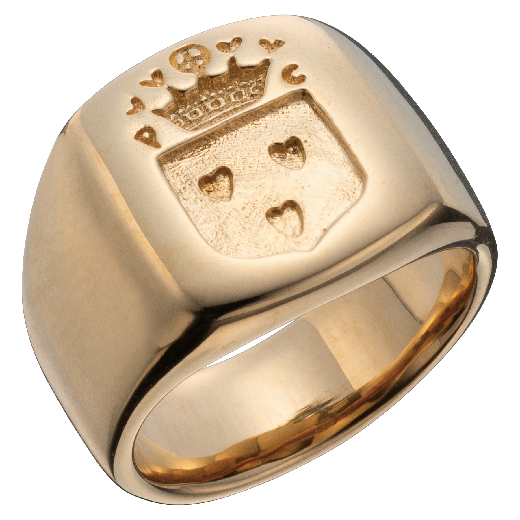"GINZA EXCLUSIVE" CROWN SIGNET GOLD RING