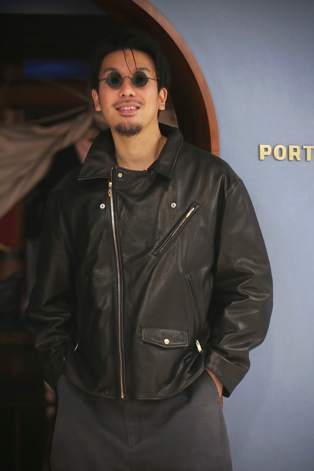 PC RIDERS JACKET W/LOVE & PEACE SILVER