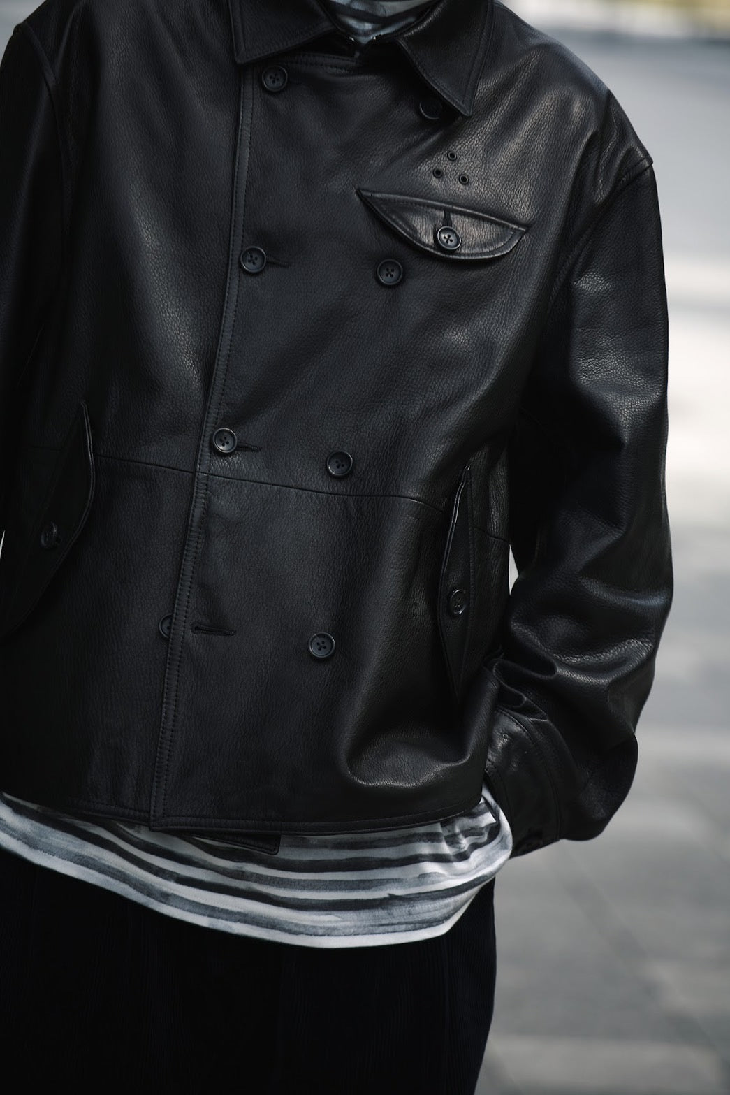 LEATHER DOUBLE JACKET