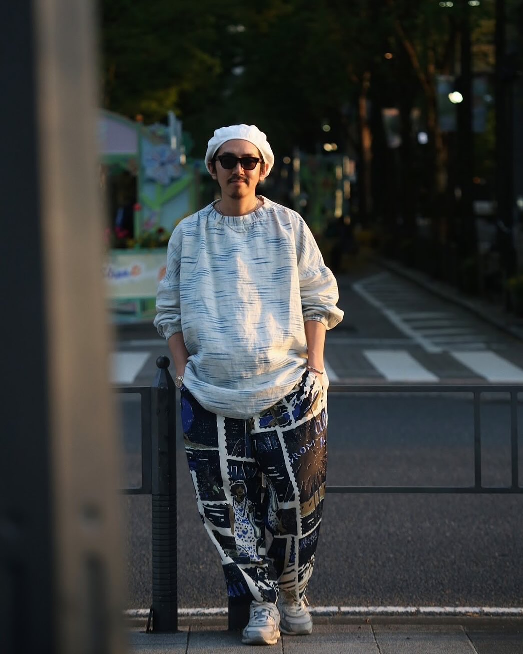 "PC EXCLUSIVE" OLD FRANCE INDIGO PRINT SMOCK