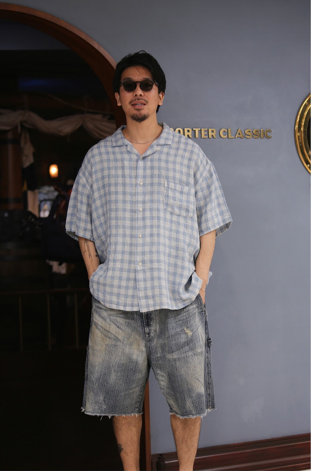 STEINBECK DENIM PAINTER SHORTS VINTAGE CUSTOM