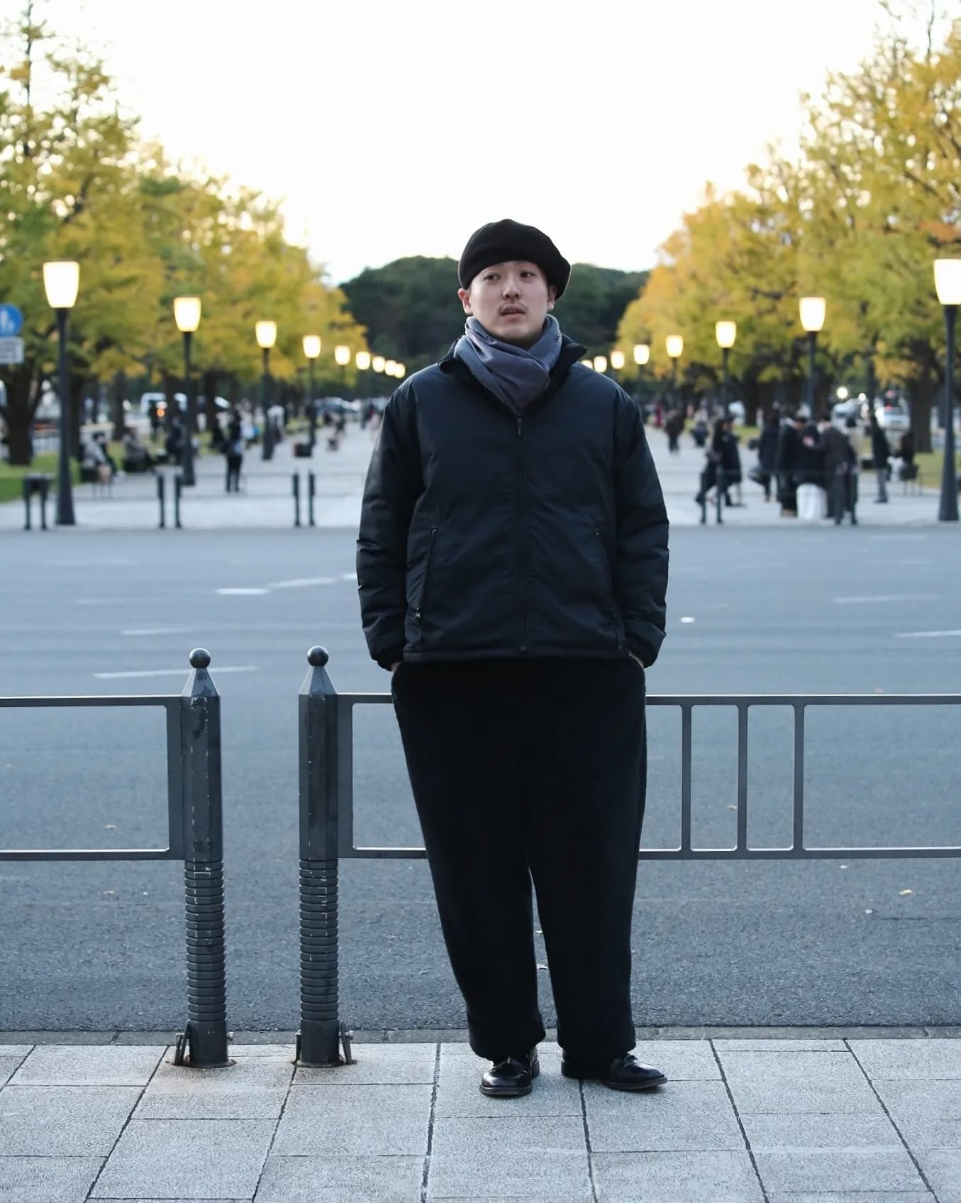 SHEEN NYLON ZIP UP JACKET