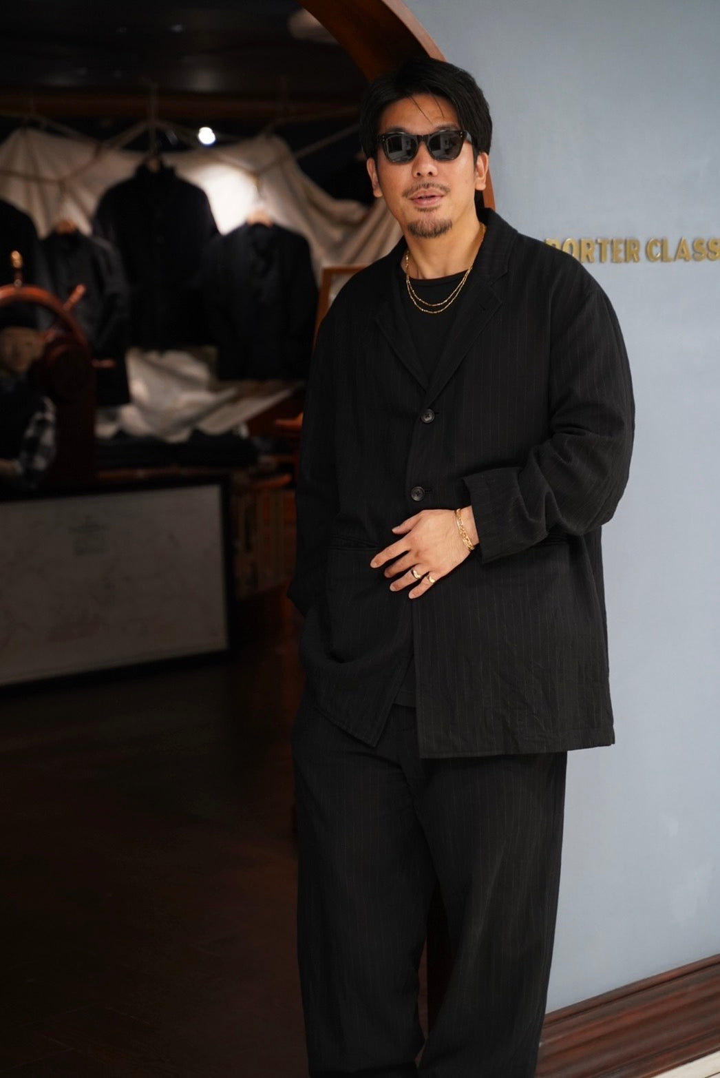 PIN STRIPE BEBOP JACKET