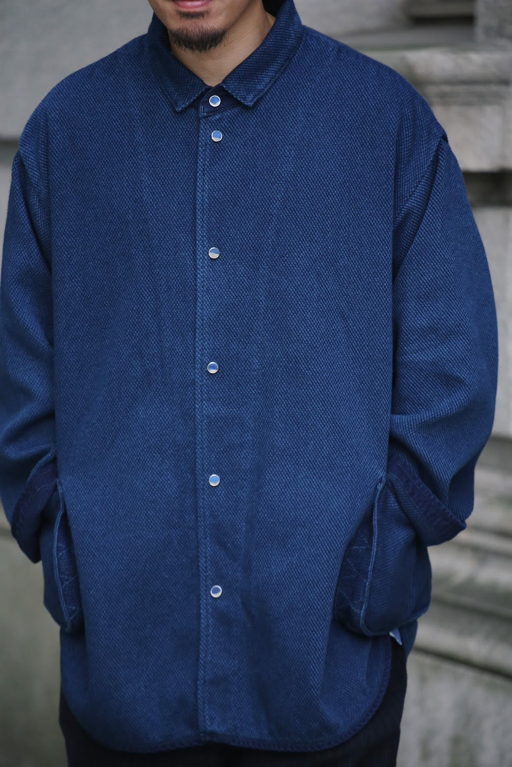 PC KENDO SHIRT JACKET W / LAPIS & SILVER (LIMITED)