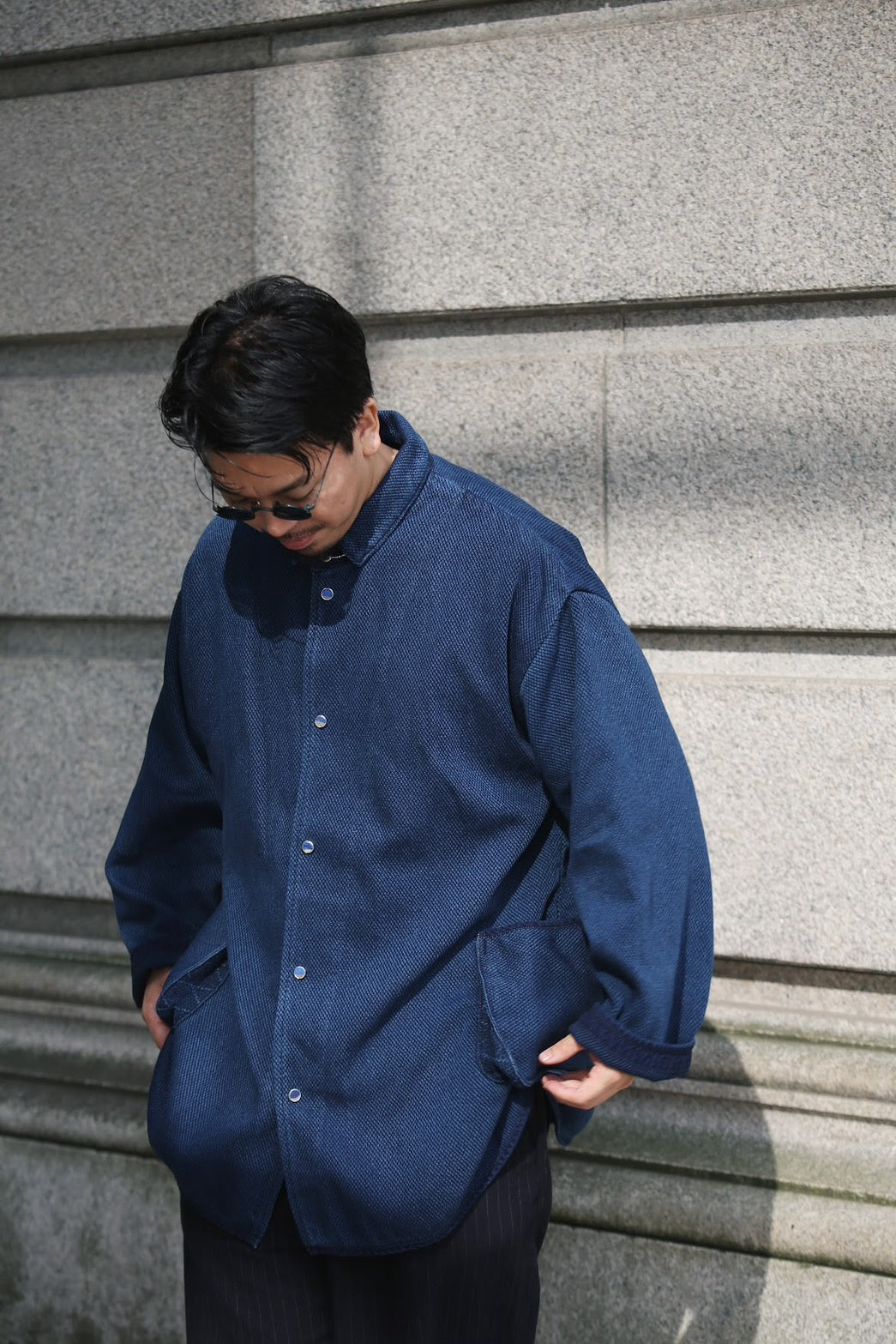 PC KENDO SHIRT JACKET W / LAPIS & SILVER (LIMITED)