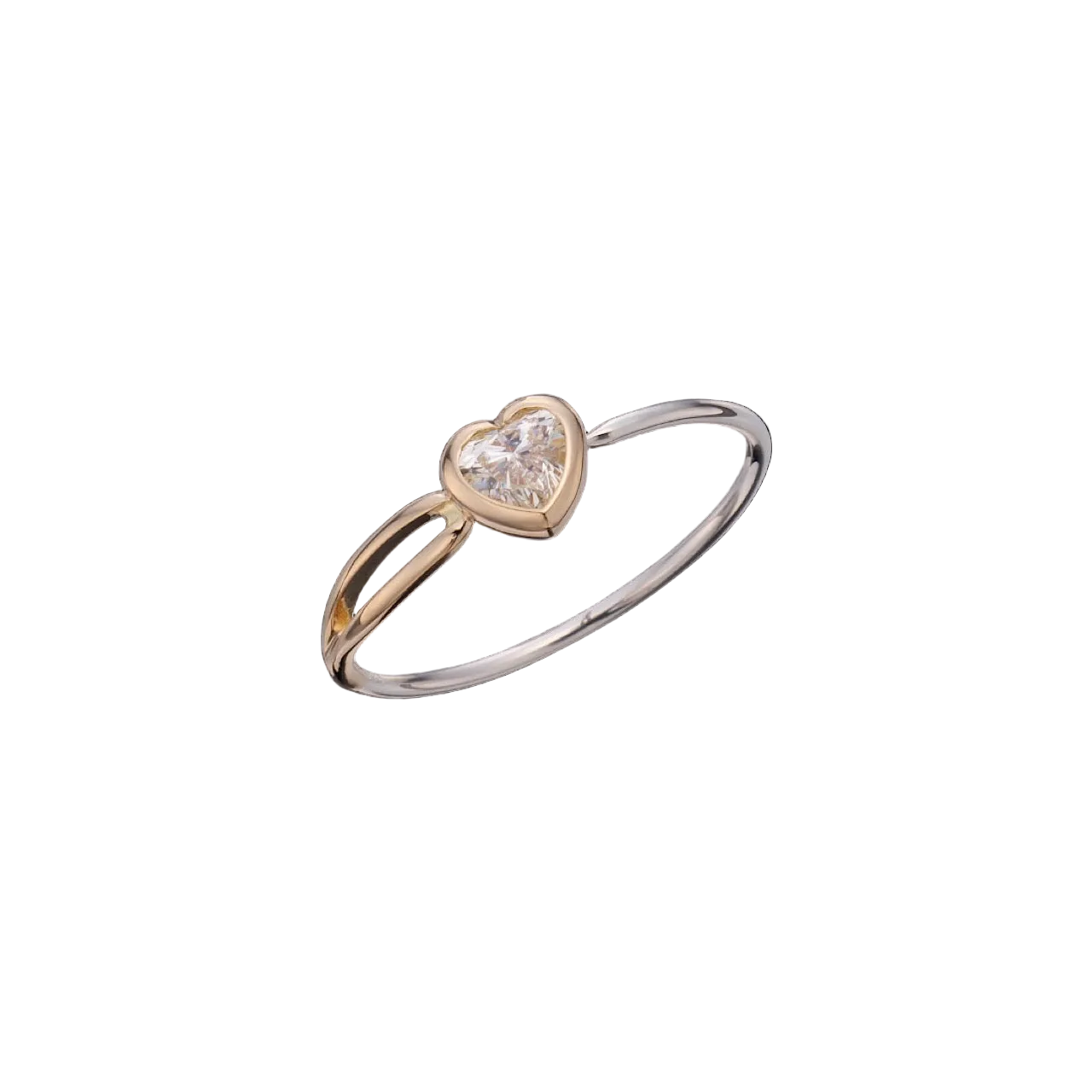 HEART DIAMOND NEEDLE RING Ⅰ