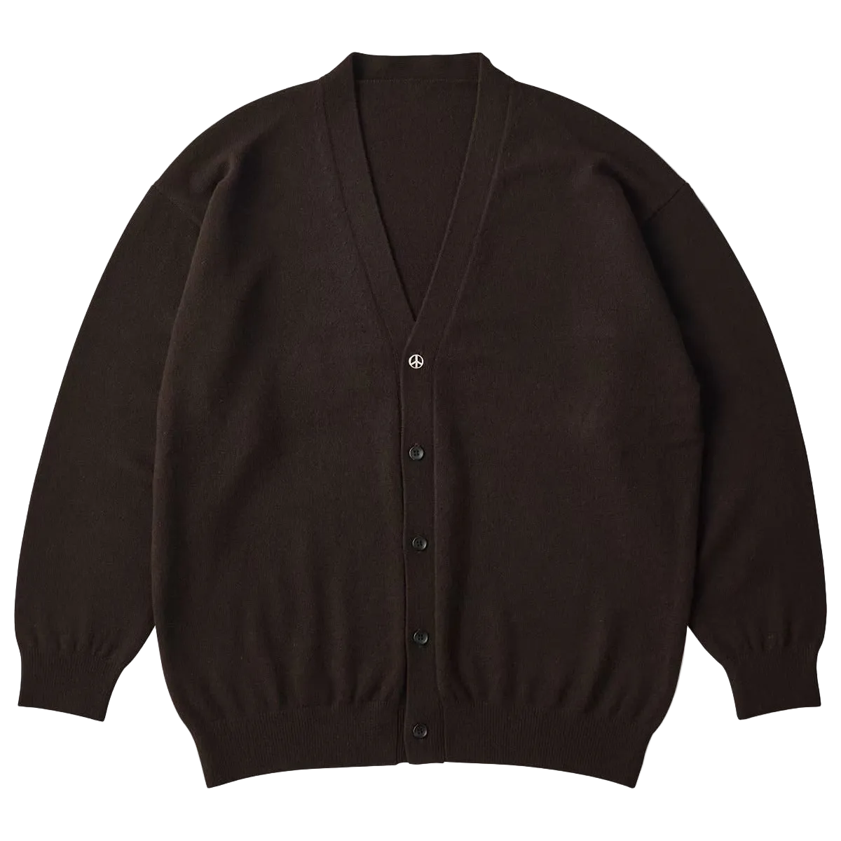 CASHMERE KNIT CARDIGAN W / SILVER BUTTON (BABY CASH)