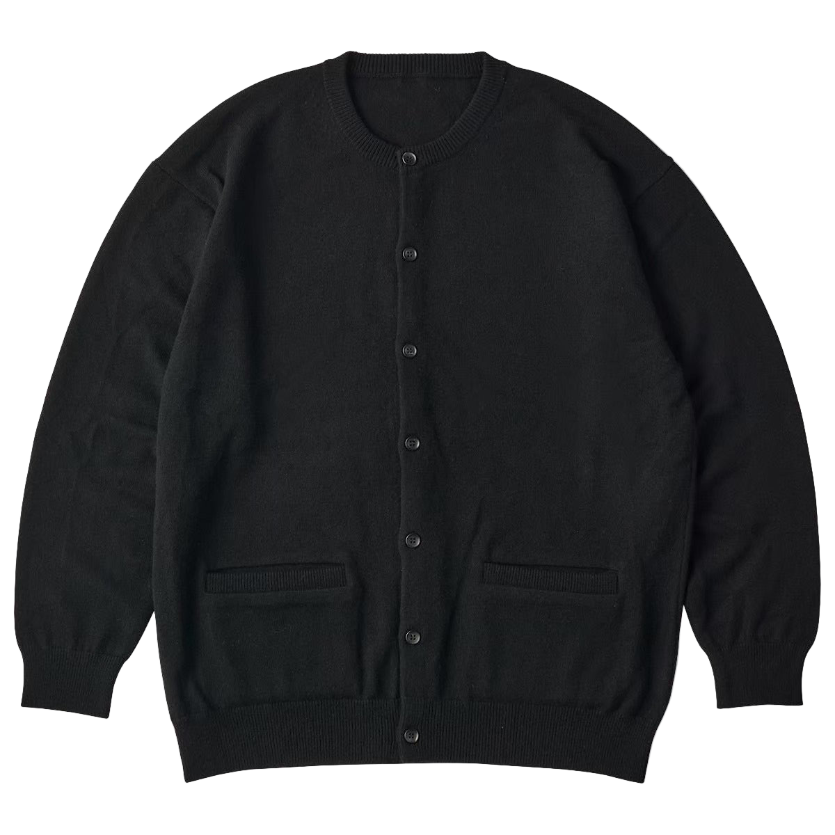 CASHMERE KNIT CREWNECK CARDIGAN (BABY CASH)