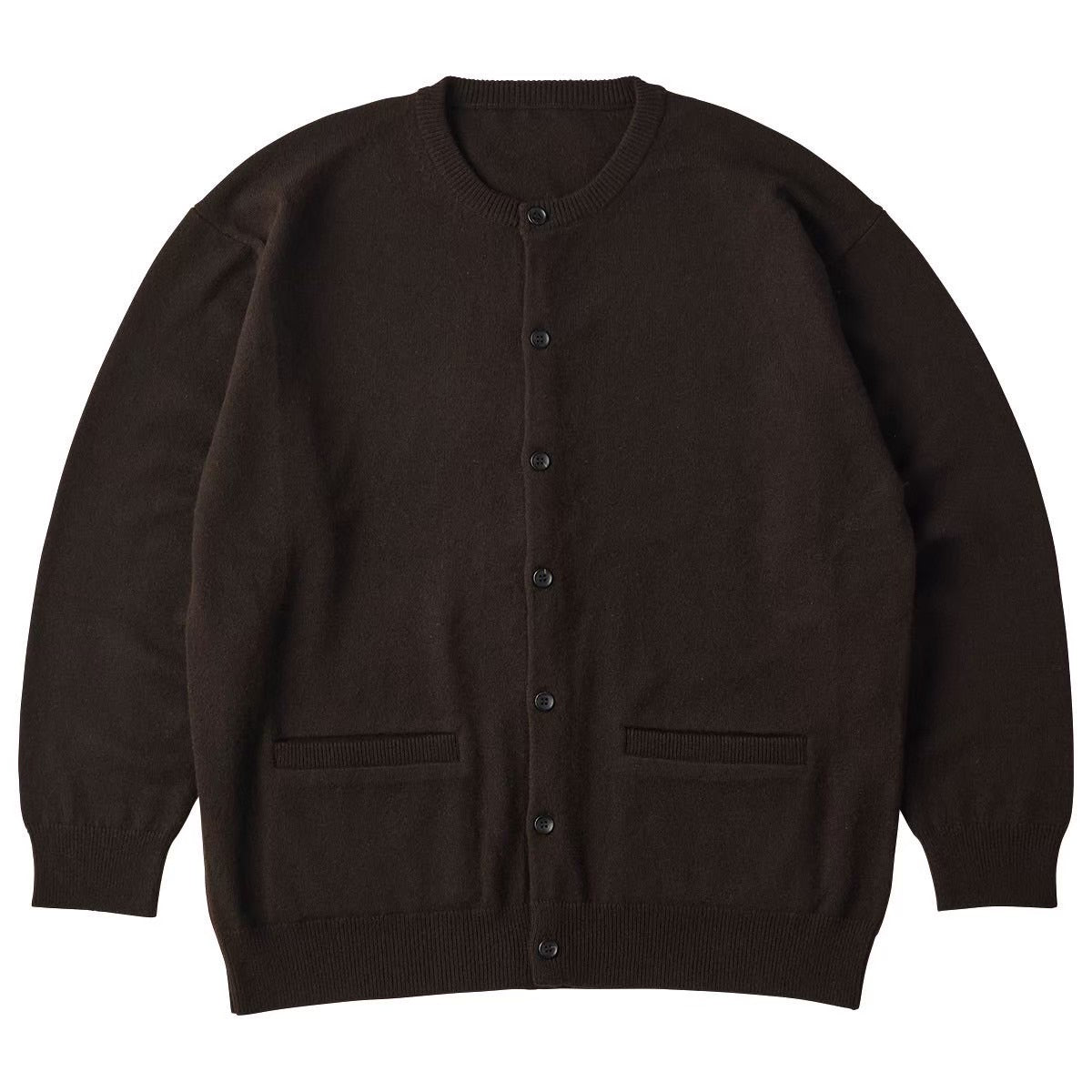 CASHMERE KNIT CREWNECK CARDIGAN (BABY CASH)