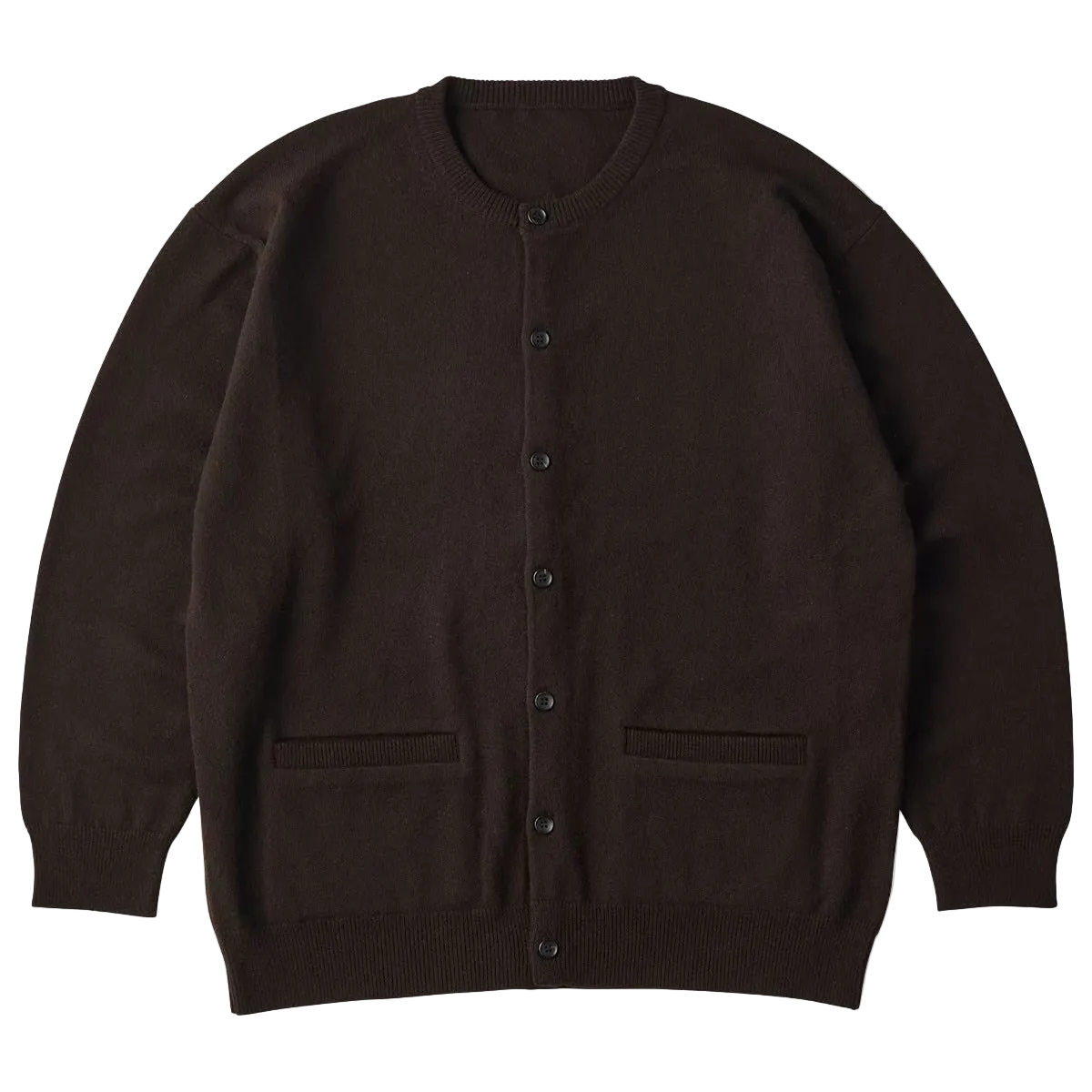CASHMERE KNIT CREWNECK CARDIGAN (BABY CASH)