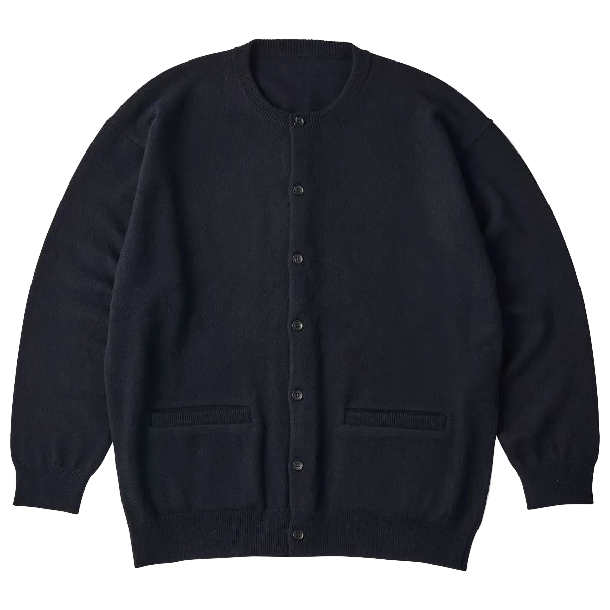 CASHMERE KNIT CREWNECK CARDIGAN (BABY CASH)