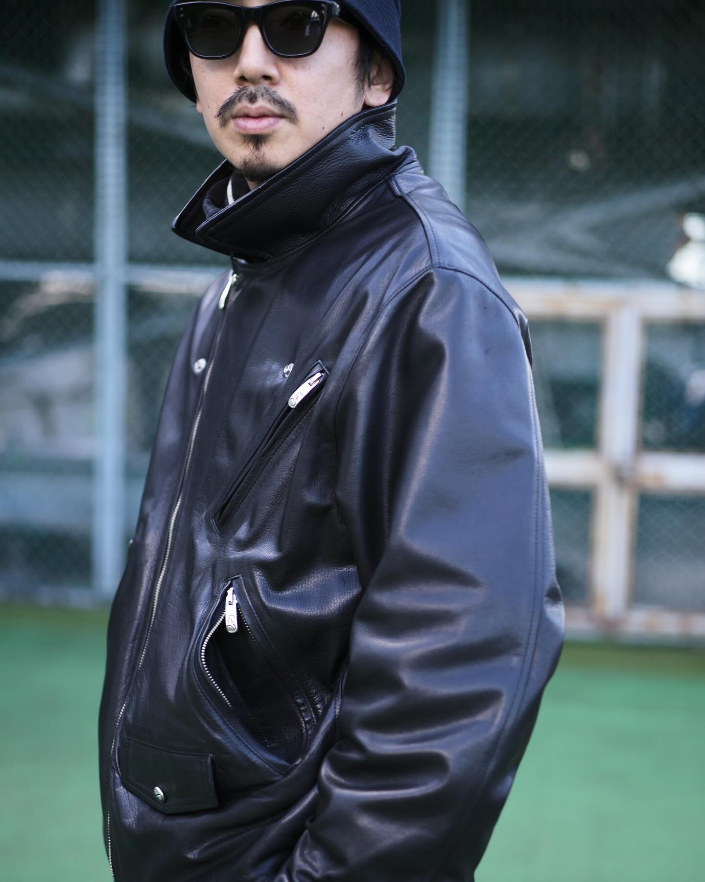 PC RIDERS JACKET W/LOVE & PEACE SILVER