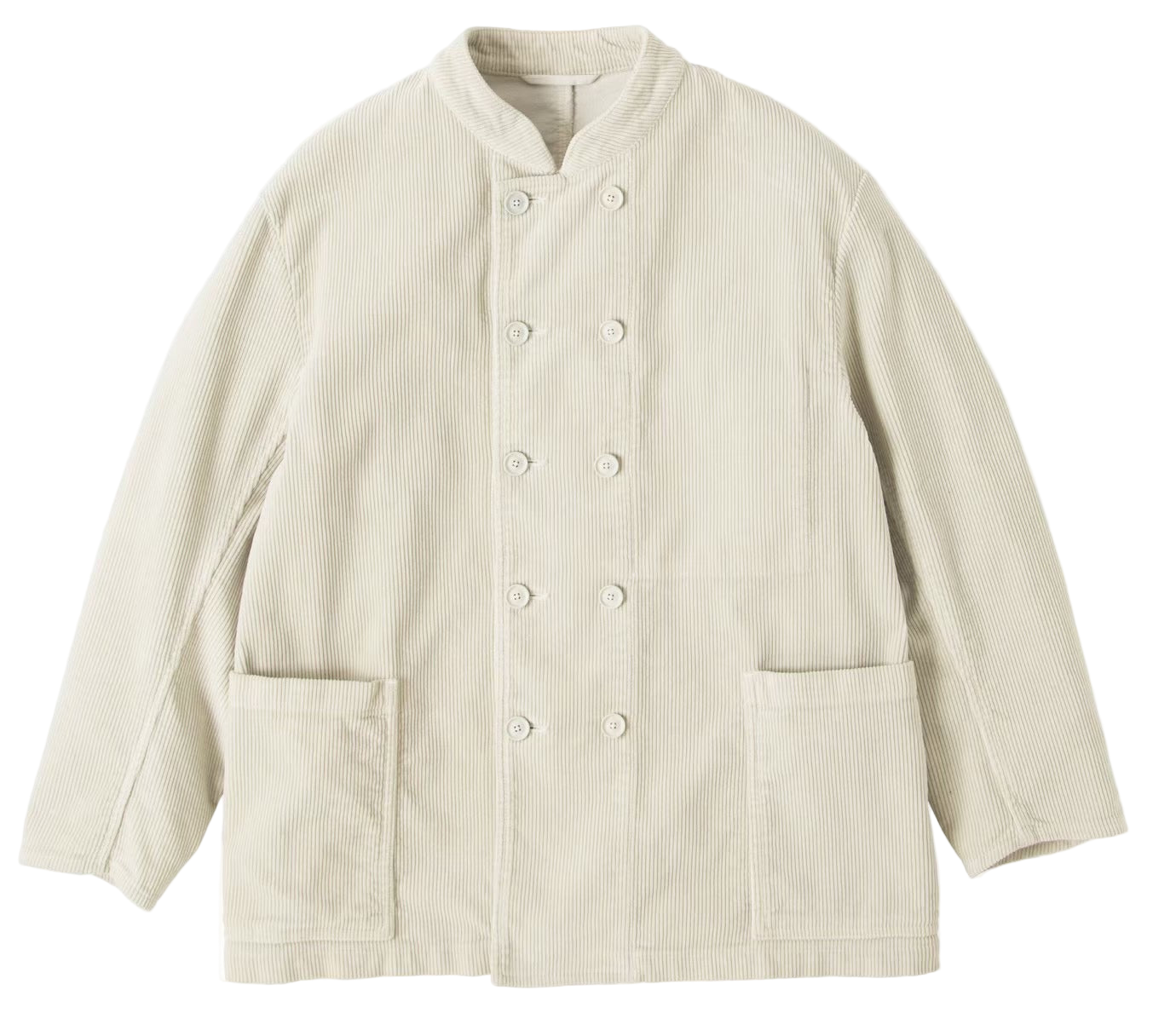 CORDUROY STAND COLLAR FRENCH DOUBLE JACKET