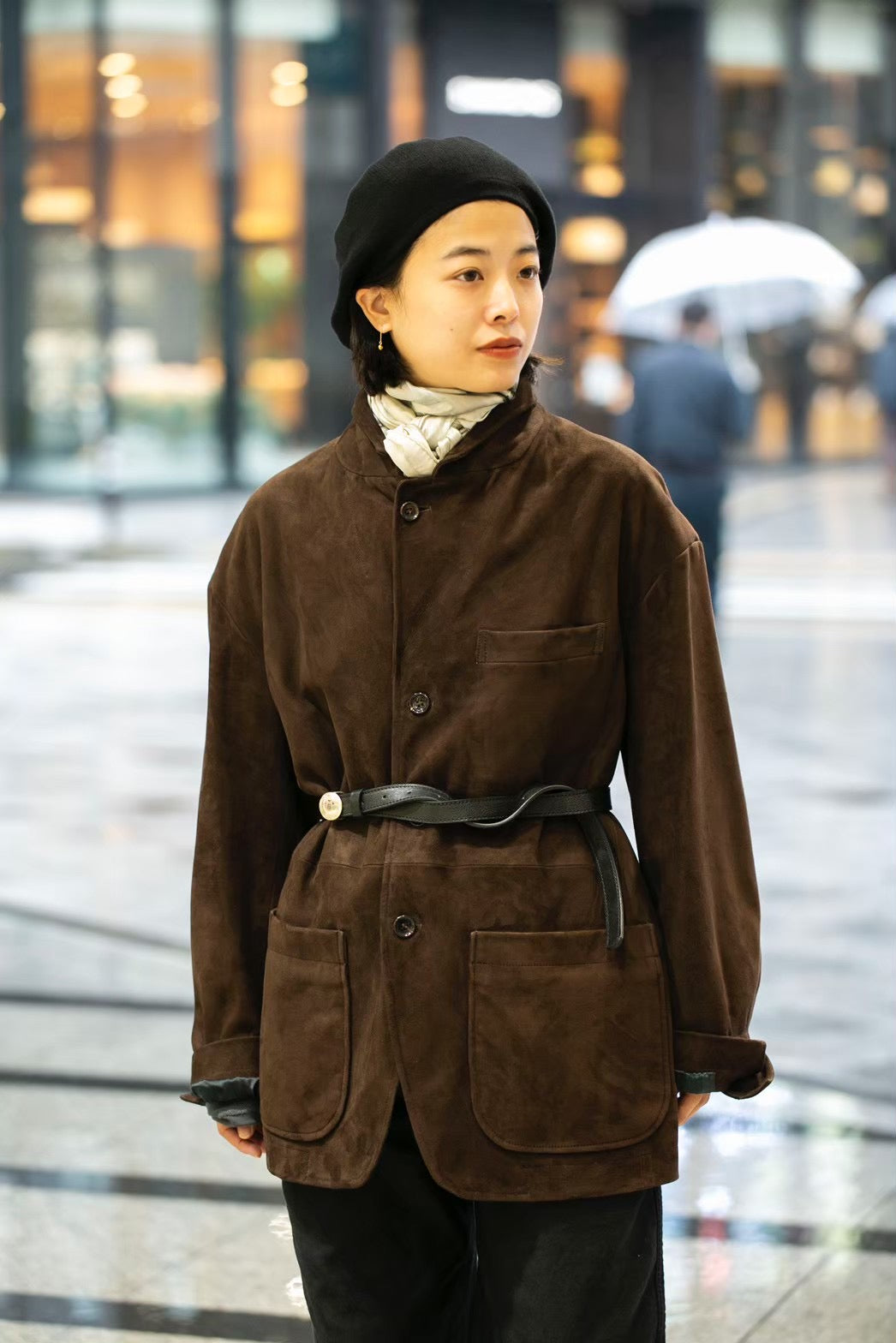 LEATHER SUEDE JACKET (ENTREFINO)