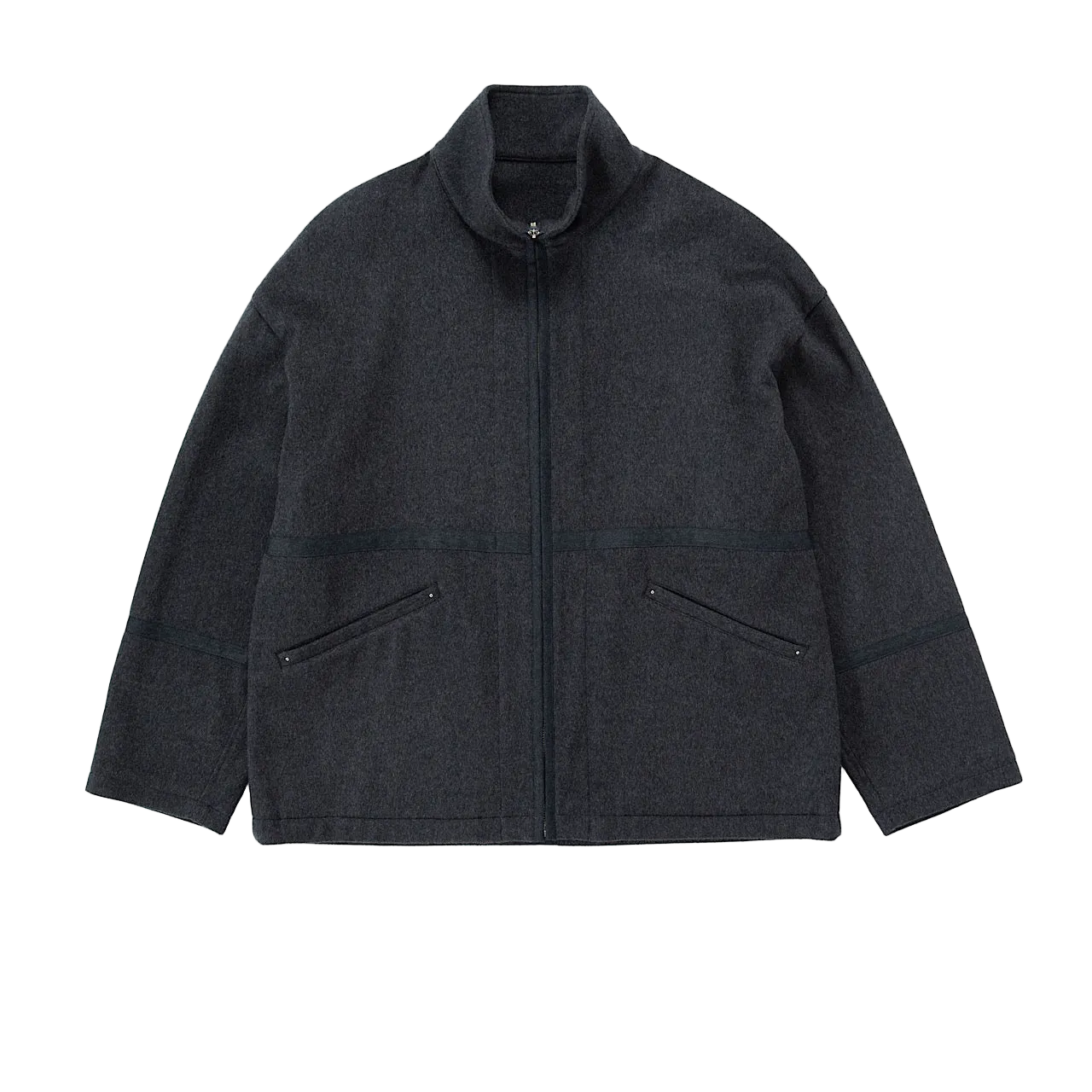 "GINZA EXCLUSIVE" H/W CASHMERE ZIP UP JACKET W / SILVER STUDS CUSTOM (BABY CASH)