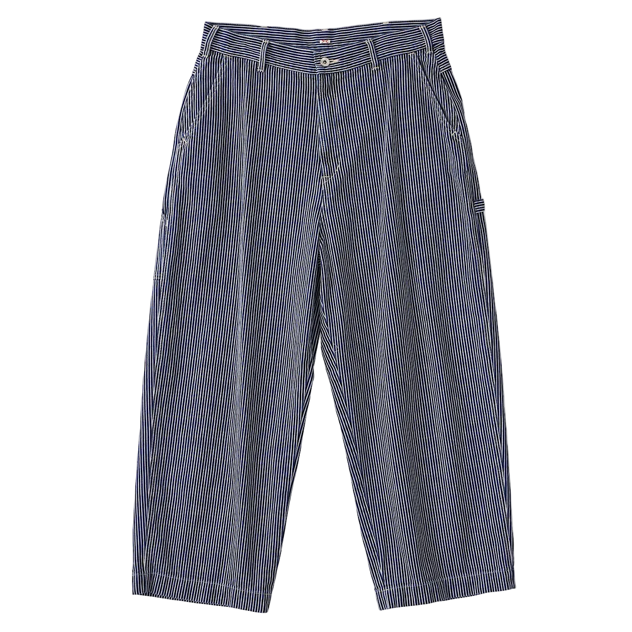 モンチッチ 約35cm スリープアイ 4本指 TARO服 ボーダー ビンテージ STEINBECK HICKORY STRIPE PANTS（スタインベック ヒッコリー