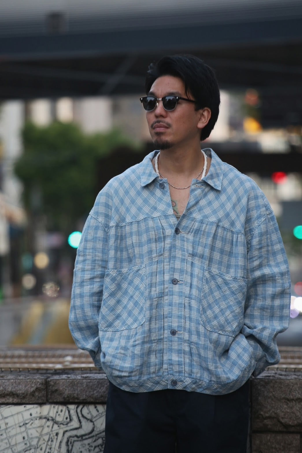 LINEN PALAKA SHORT JACKET