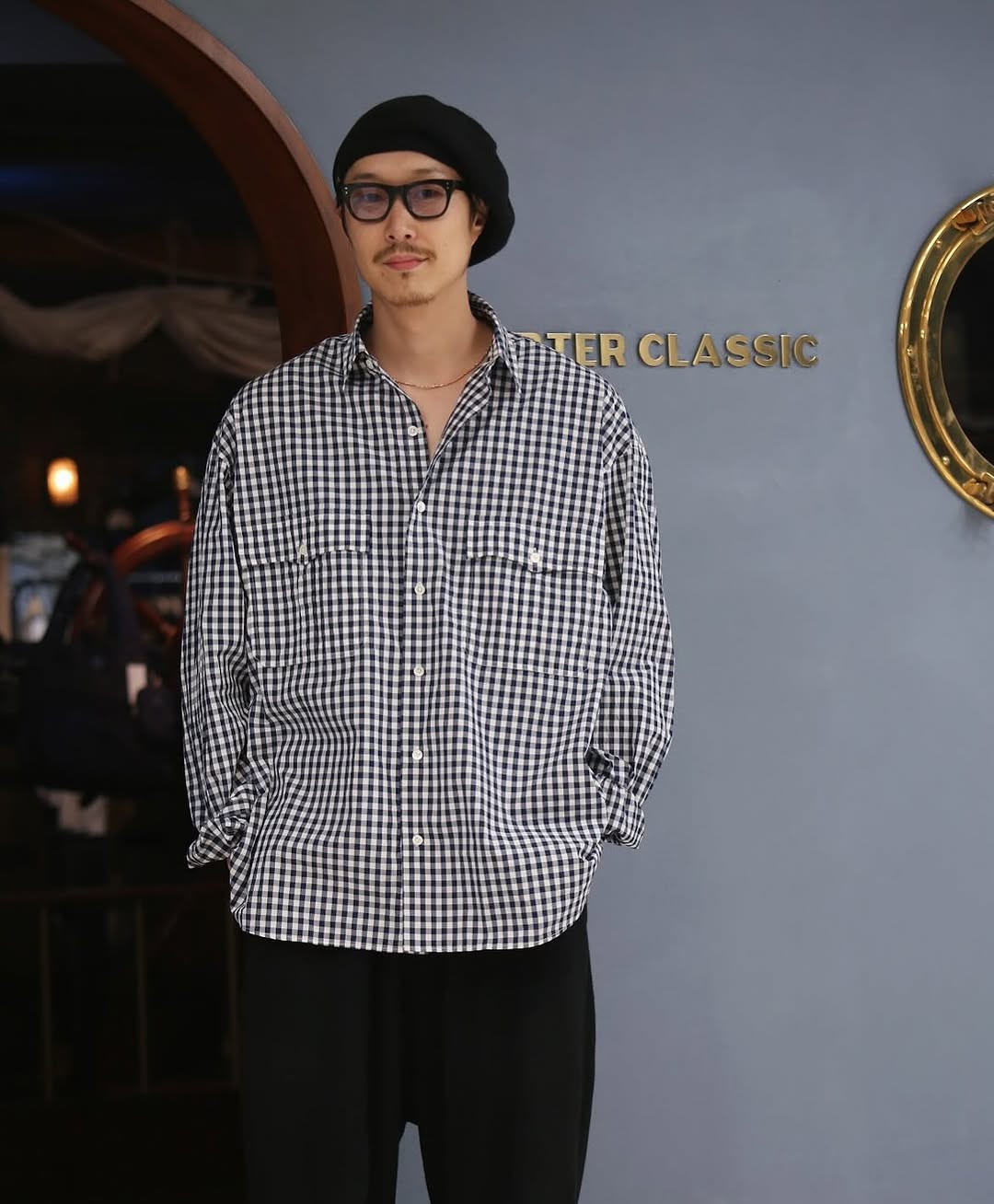 ROLL UP GINGHAM CHECK SHIRT