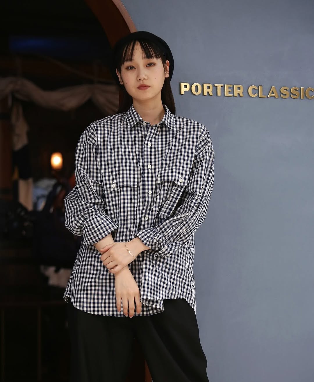 ROLL UP GINGHAM CHECK SHIRT