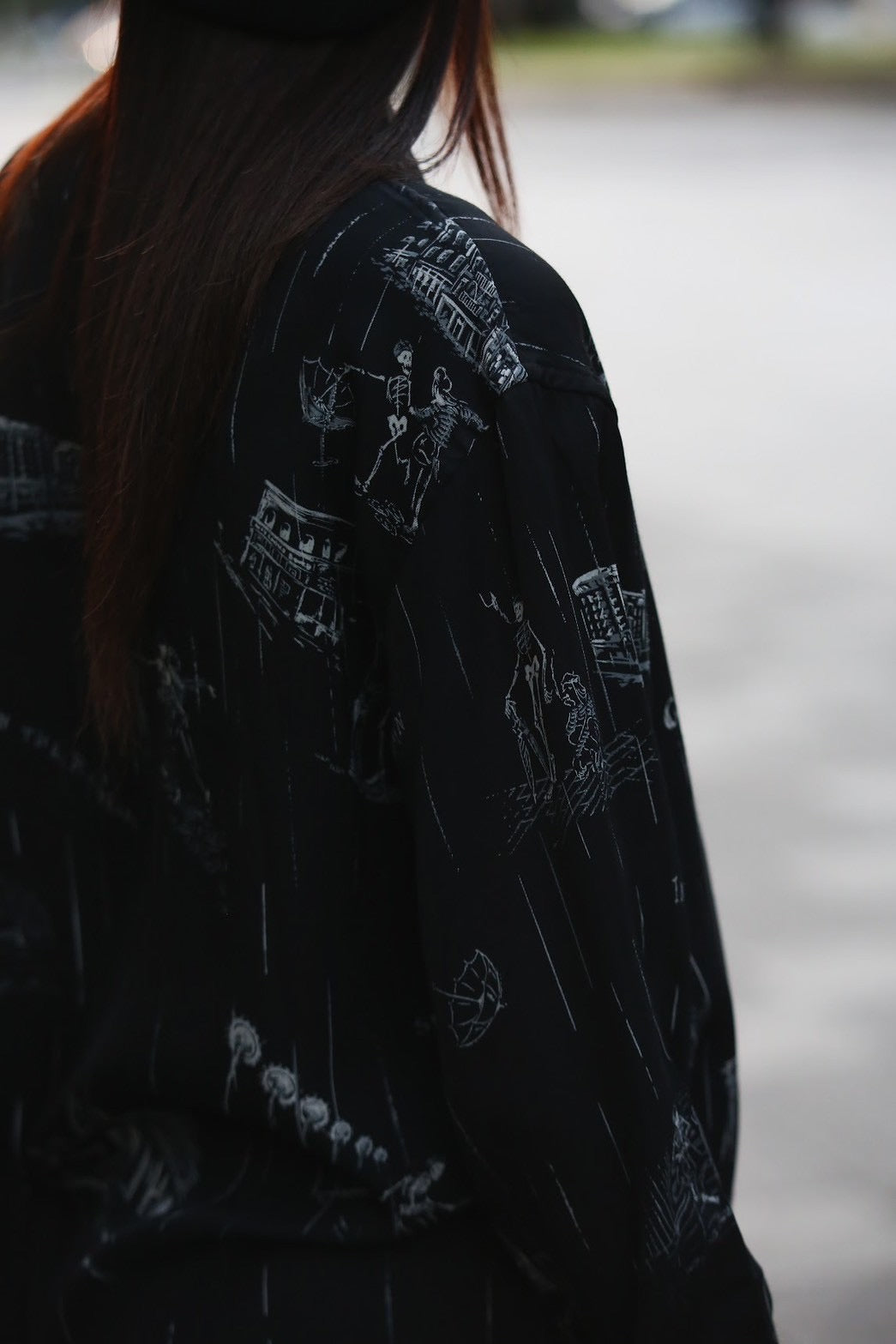 "BEAT SKULL IN THE RAIN" SHIRT