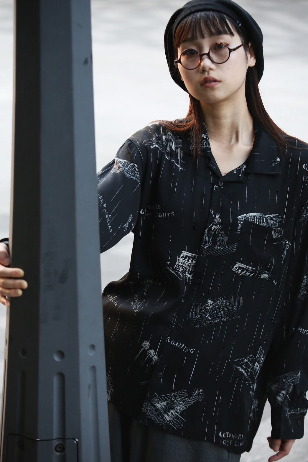 "BEAT SKULL IN THE RAIN" SHIRT