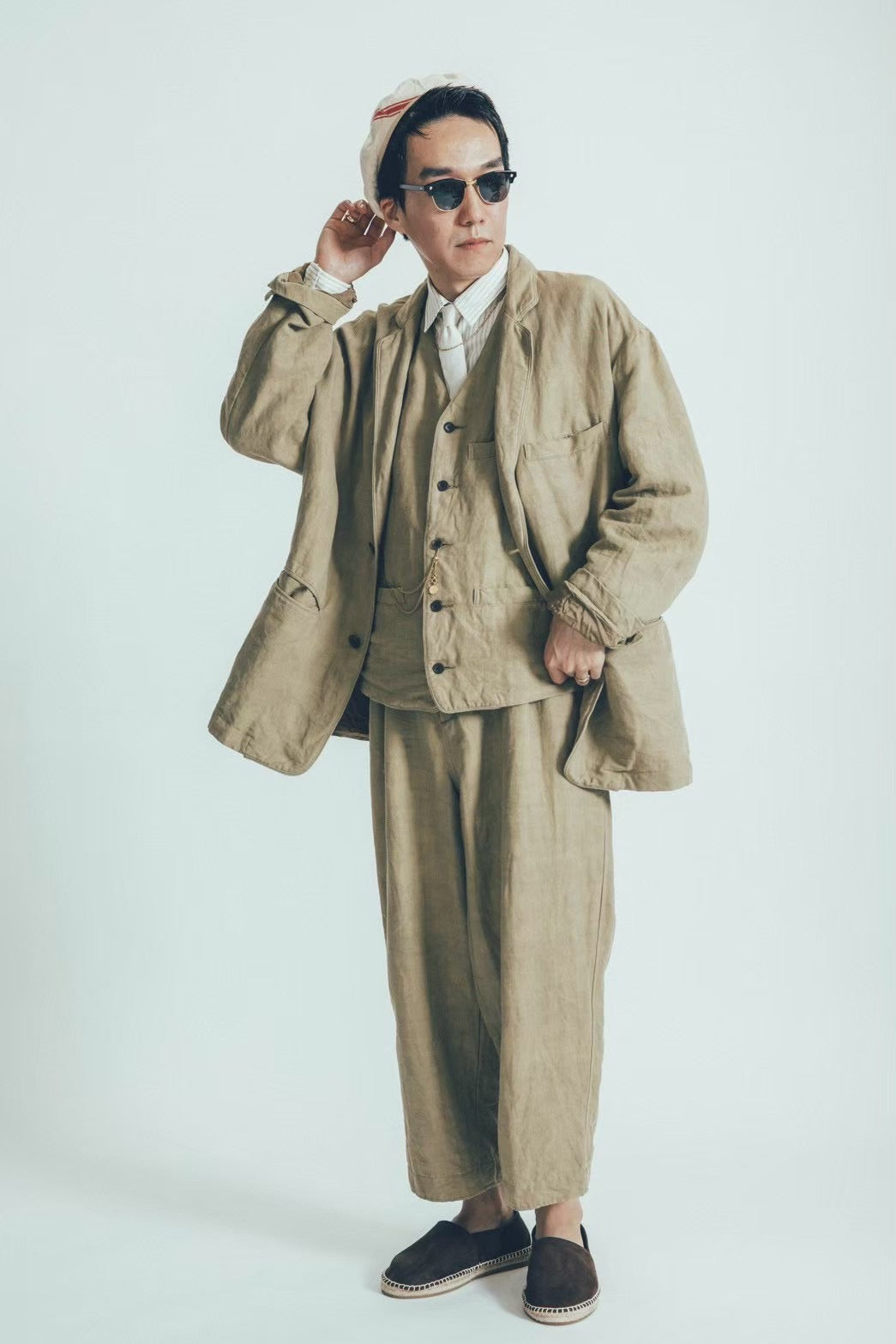 ANTIQUE LINEN CLASSIC JACKET