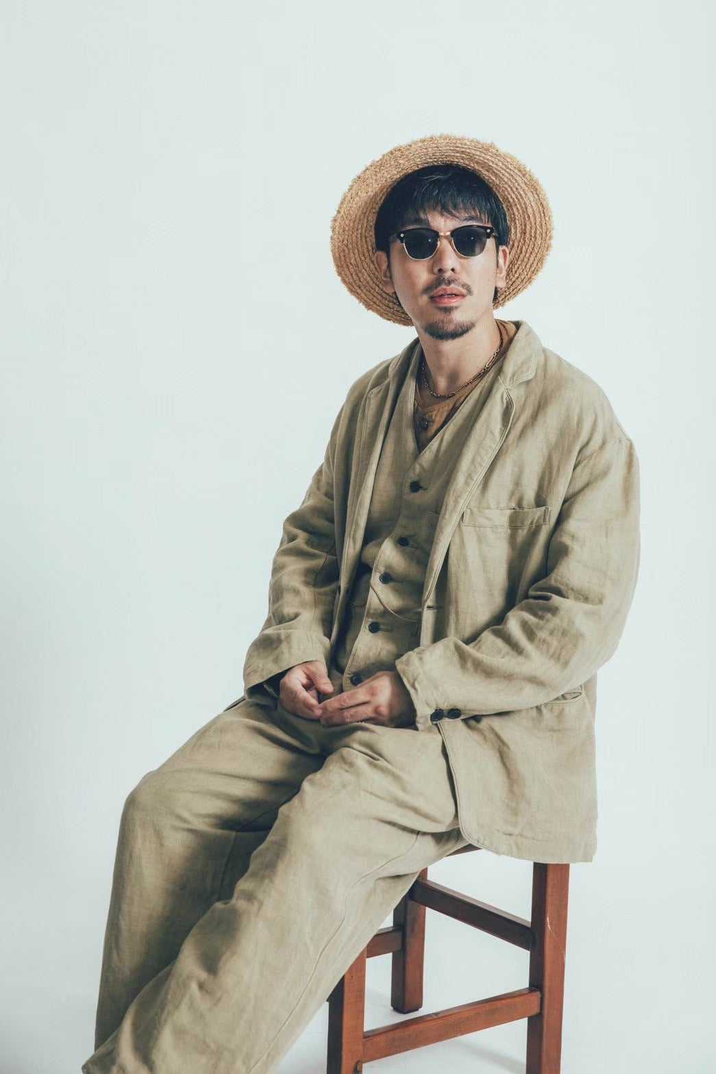 ANTIQUE LINEN CLASSIC JACKET