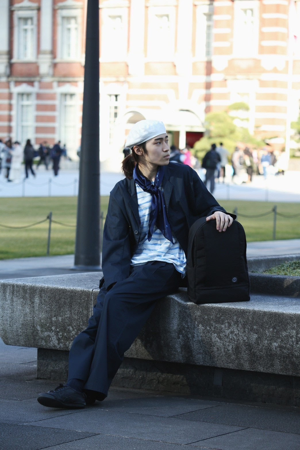 GABARDINE P.C.BAGS PANTS