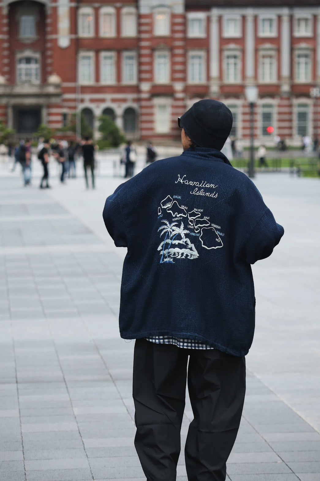 NEW SASHIKO LIGHT OLD HAWAII ZIP UP JACKET