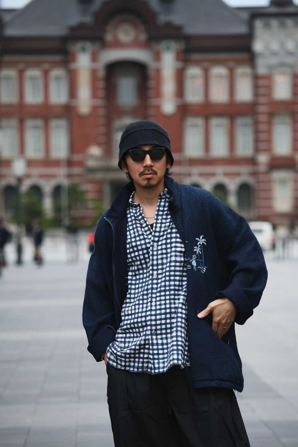 NEW SASHIKO LIGHT OLD HAWAII ZIP UP JACKET