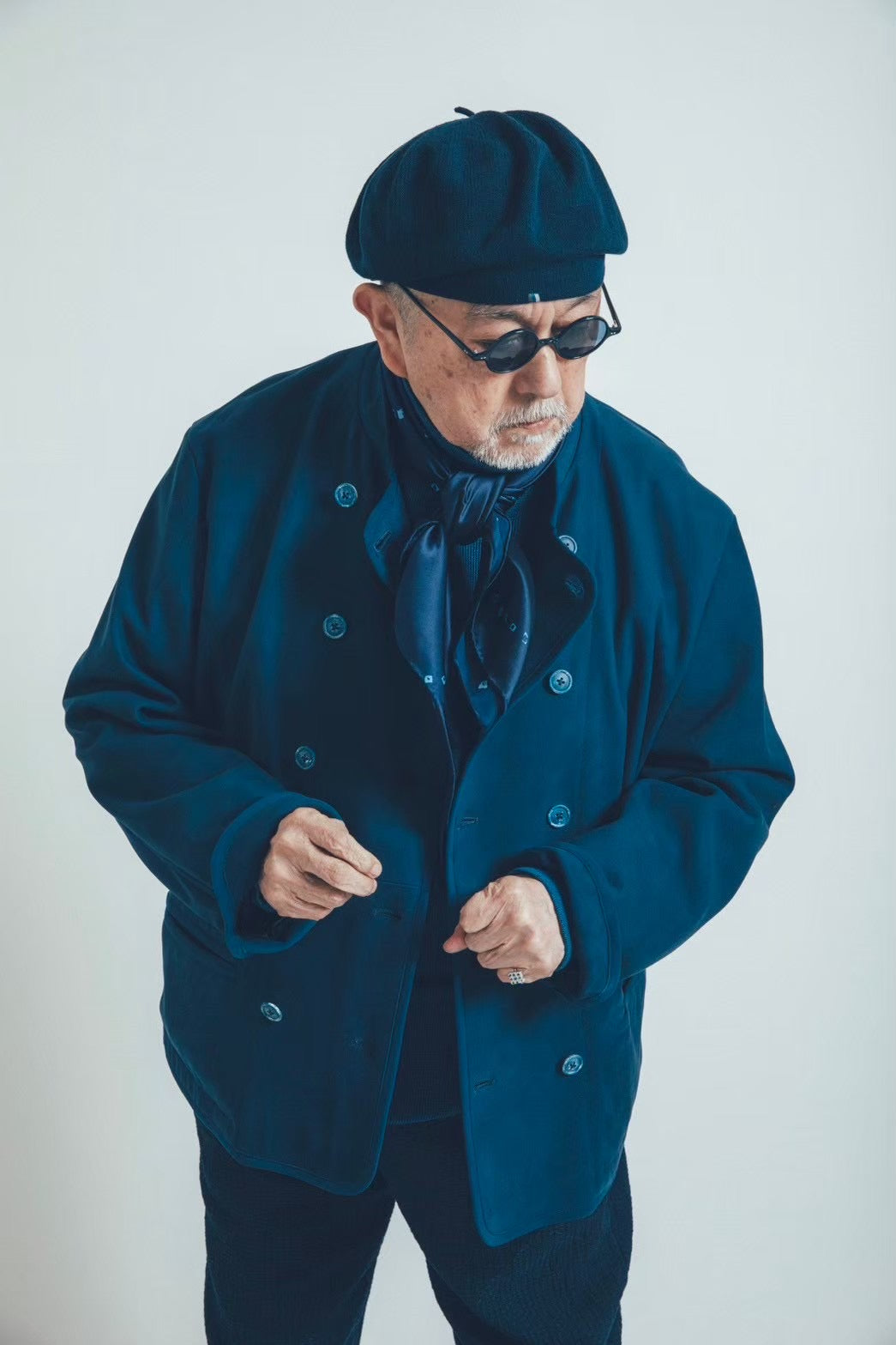 H/W KNIT BERET (TRICOLORE)